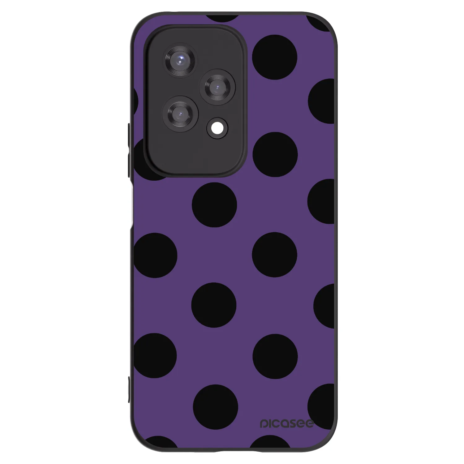 Picasee silikonowe czarne etui na Honor 200 Lite - Big flickers 2