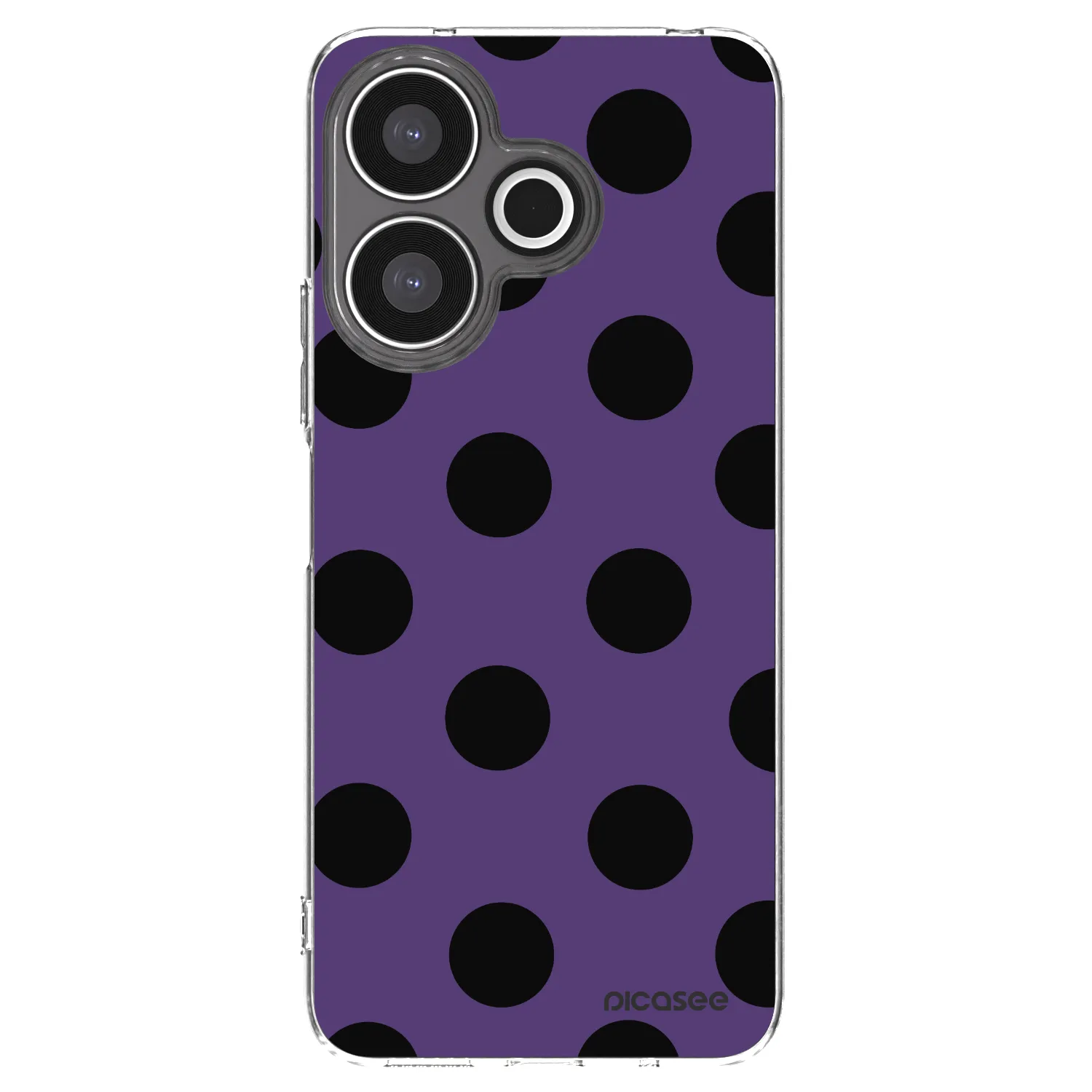 Picasee silikonowe przeźroczyste etui na Xiaomi Redmi 13 4G - Big flickers 2