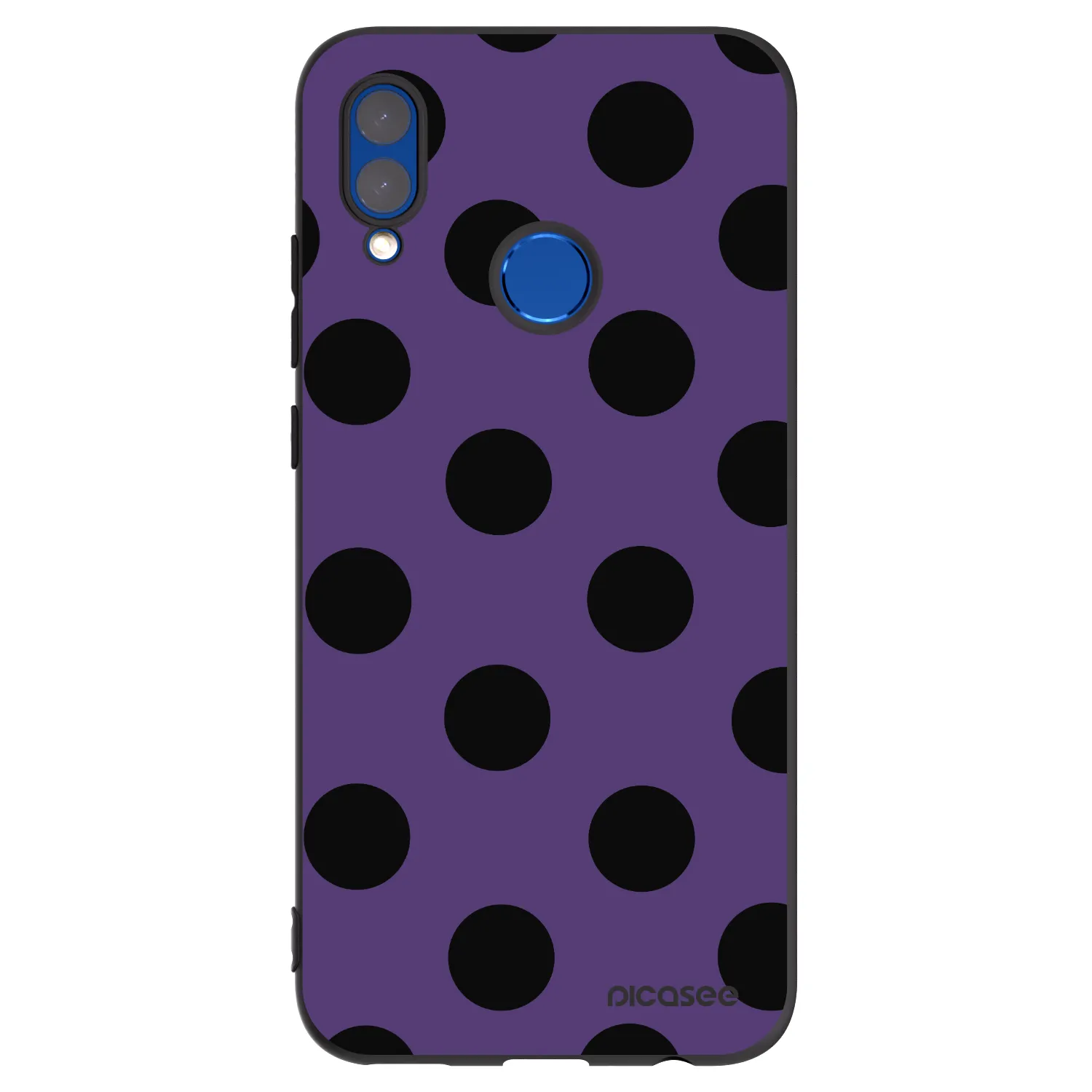 Picasee silikonowe czarne etui na Huawei P Smart 2019 - Big flickers 2