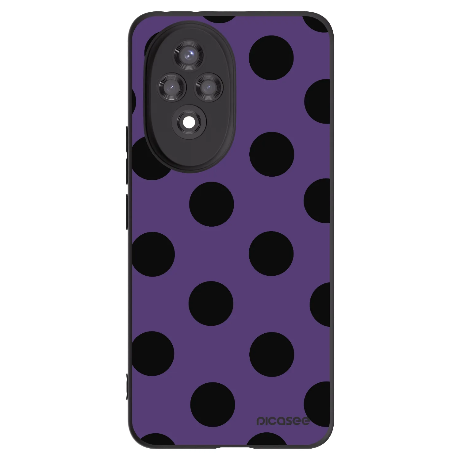 Picasee silikonowe czarne etui na Honor 200 5G - Big flickers 2