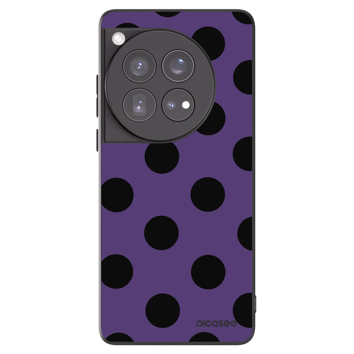Picasee silikonowe czarne etui na OnePlus 12 5G - Big flickers 2