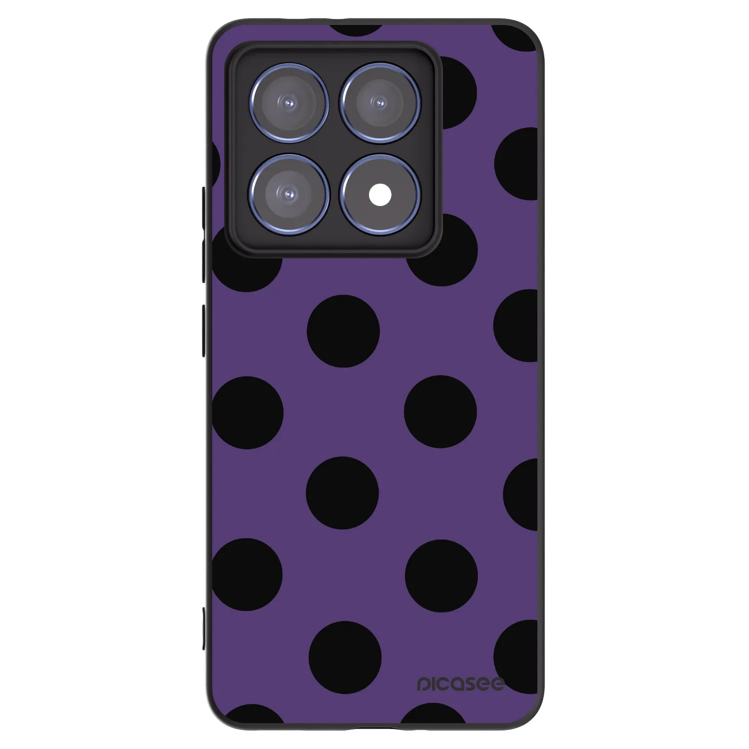 Picasee silikonowe czarne etui na Xiaomi 14T Pro - Big flickers 2