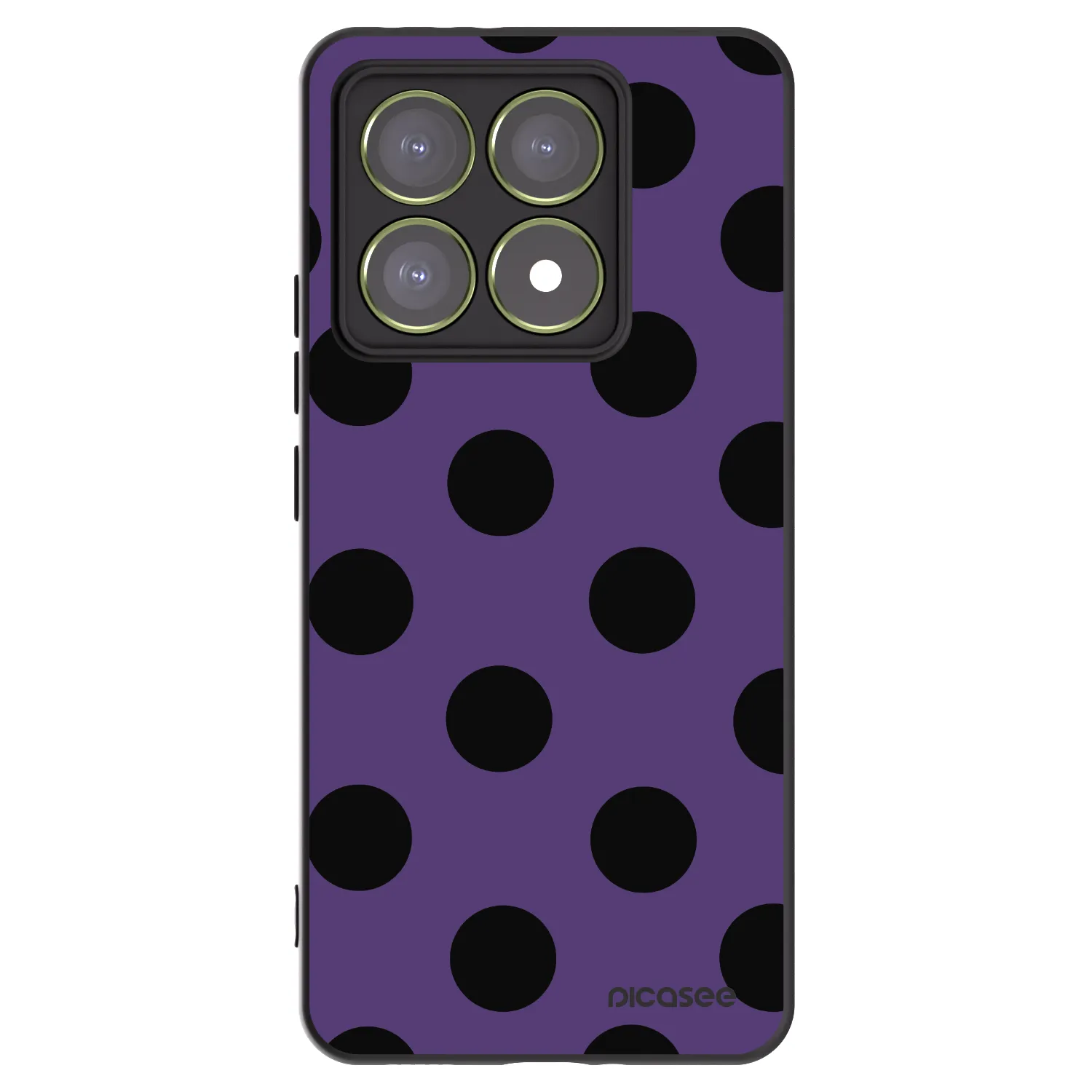 Picasee silikonowe czarne etui na Xiaomi 14T - Big flickers 2