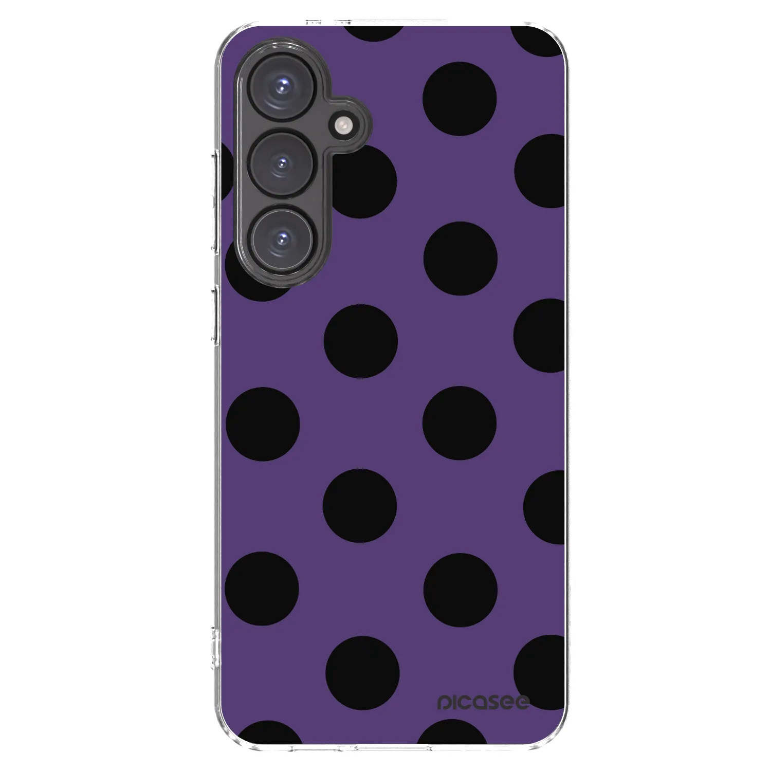 Picasee silikonowe przeźroczyste etui na Samsung Galaxy S24 FE S721B - Big flickers 2