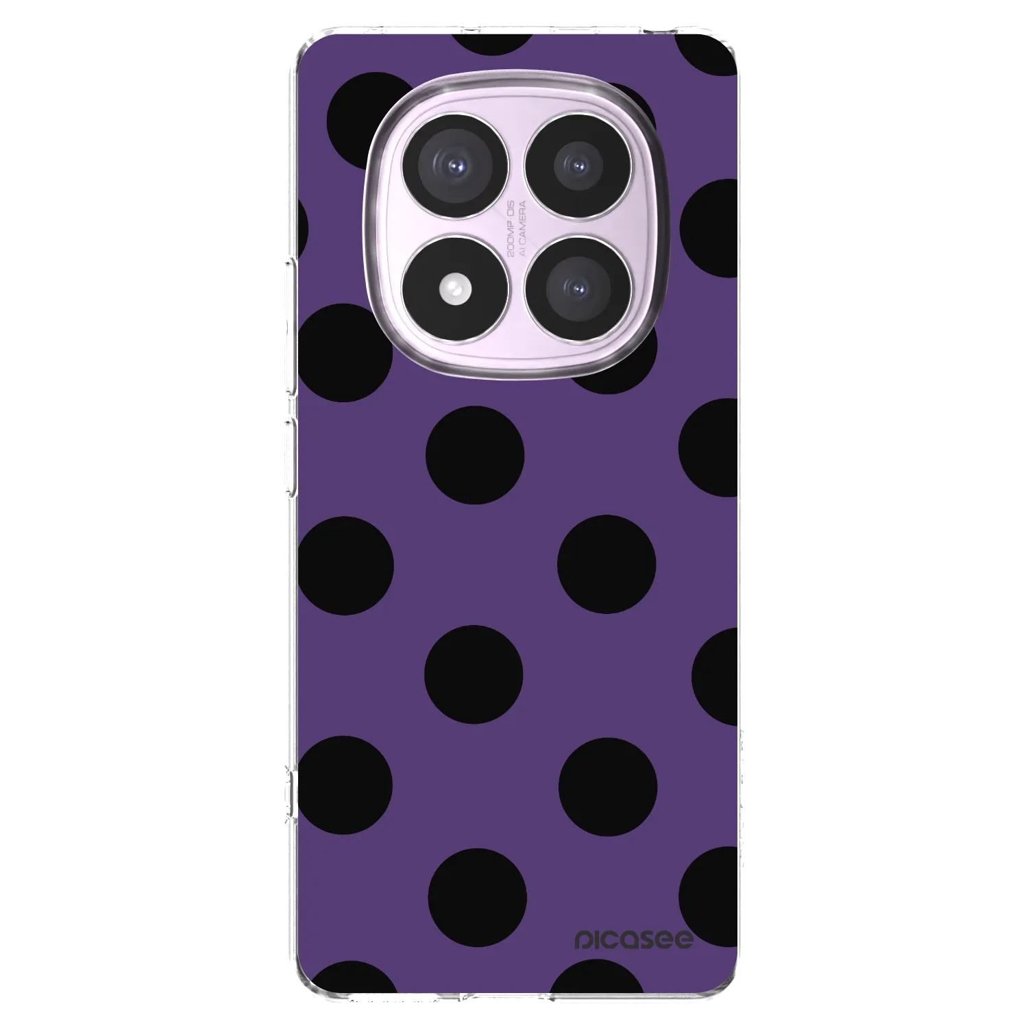 Picasee silikonowe przeźroczyste etui na Xiaomi Redmi Note 14 Pro 5G - Big flickers 2