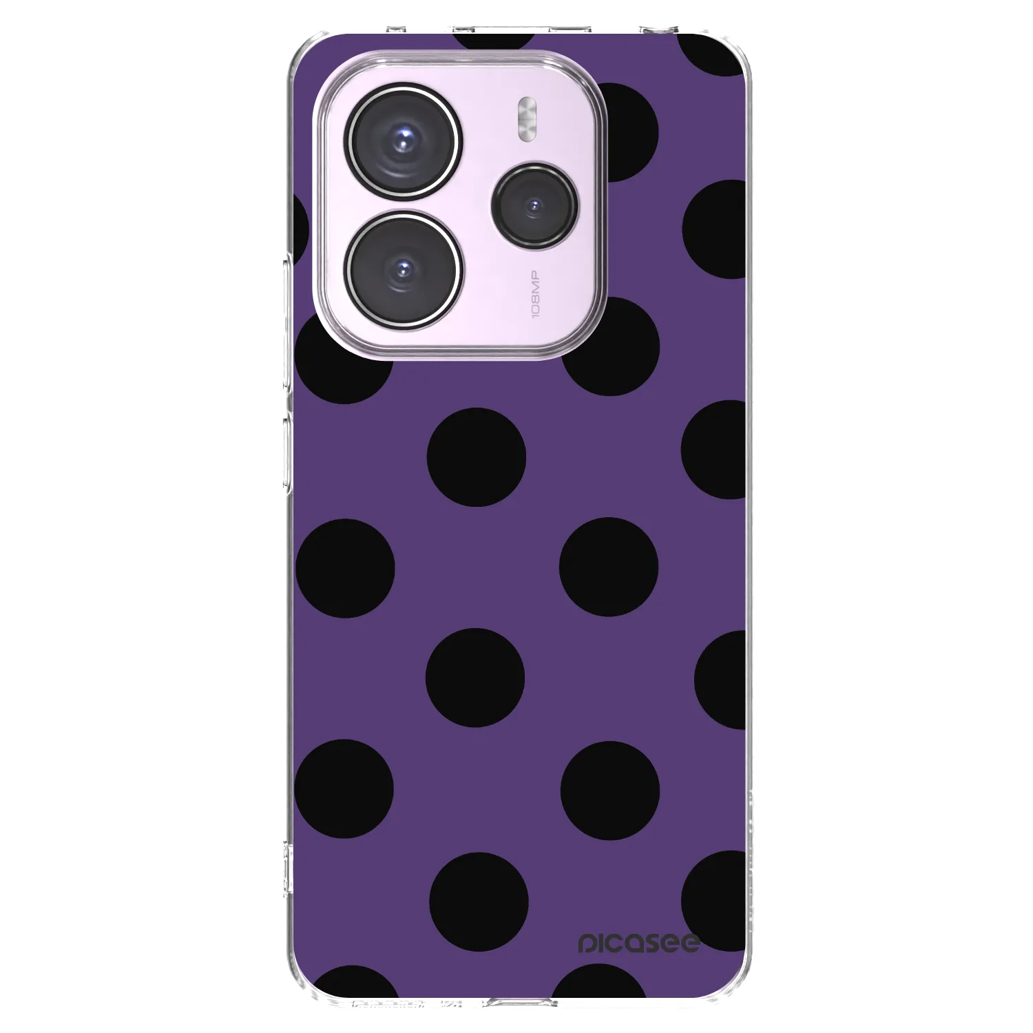 Picasee silikonowe przeźroczyste etui na Xiaomi Redmi Note 14 5G - Big flickers 2