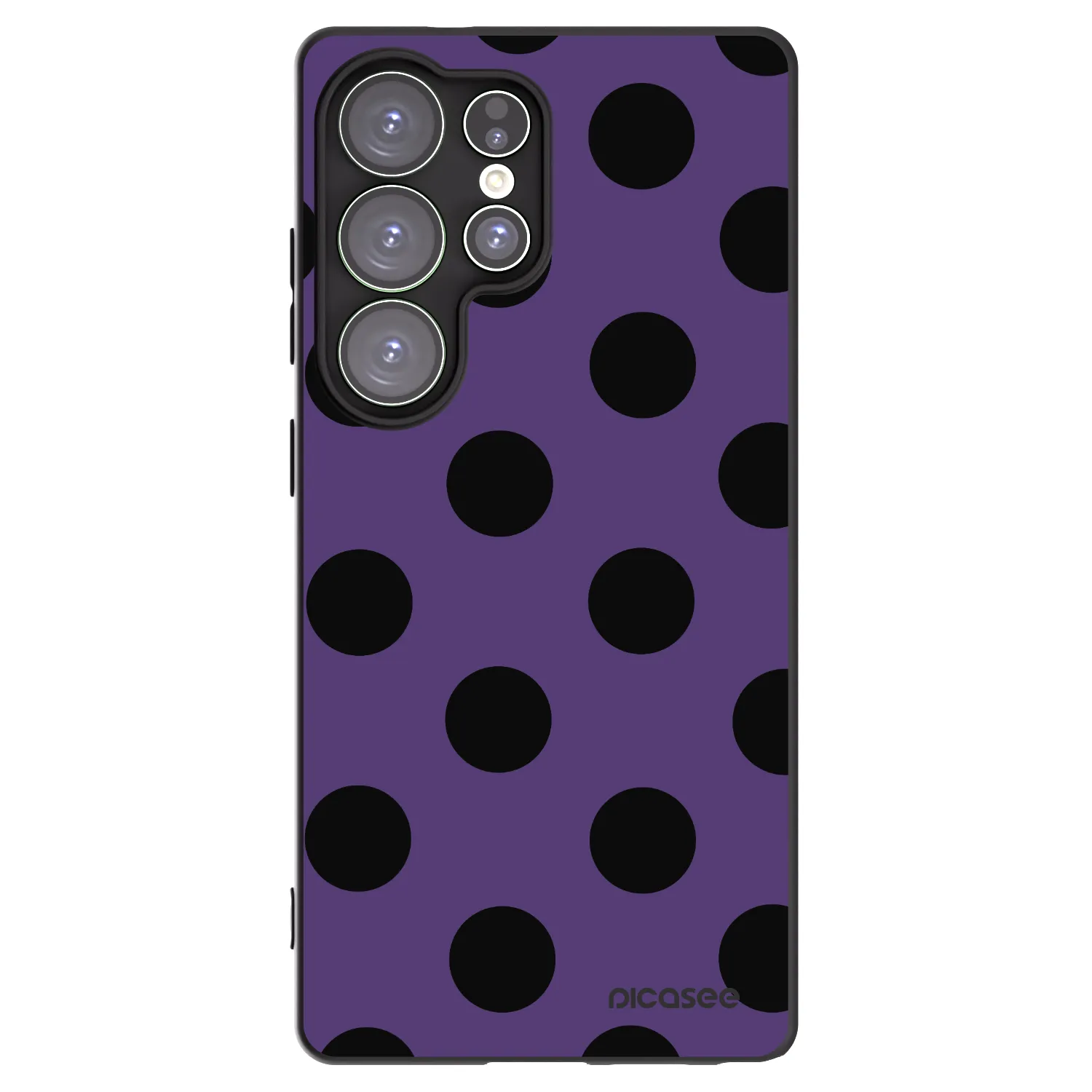 Picasee silikonowe czarne etui na Samsung Galaxy S25 Ultra 5G - Big flickers 2