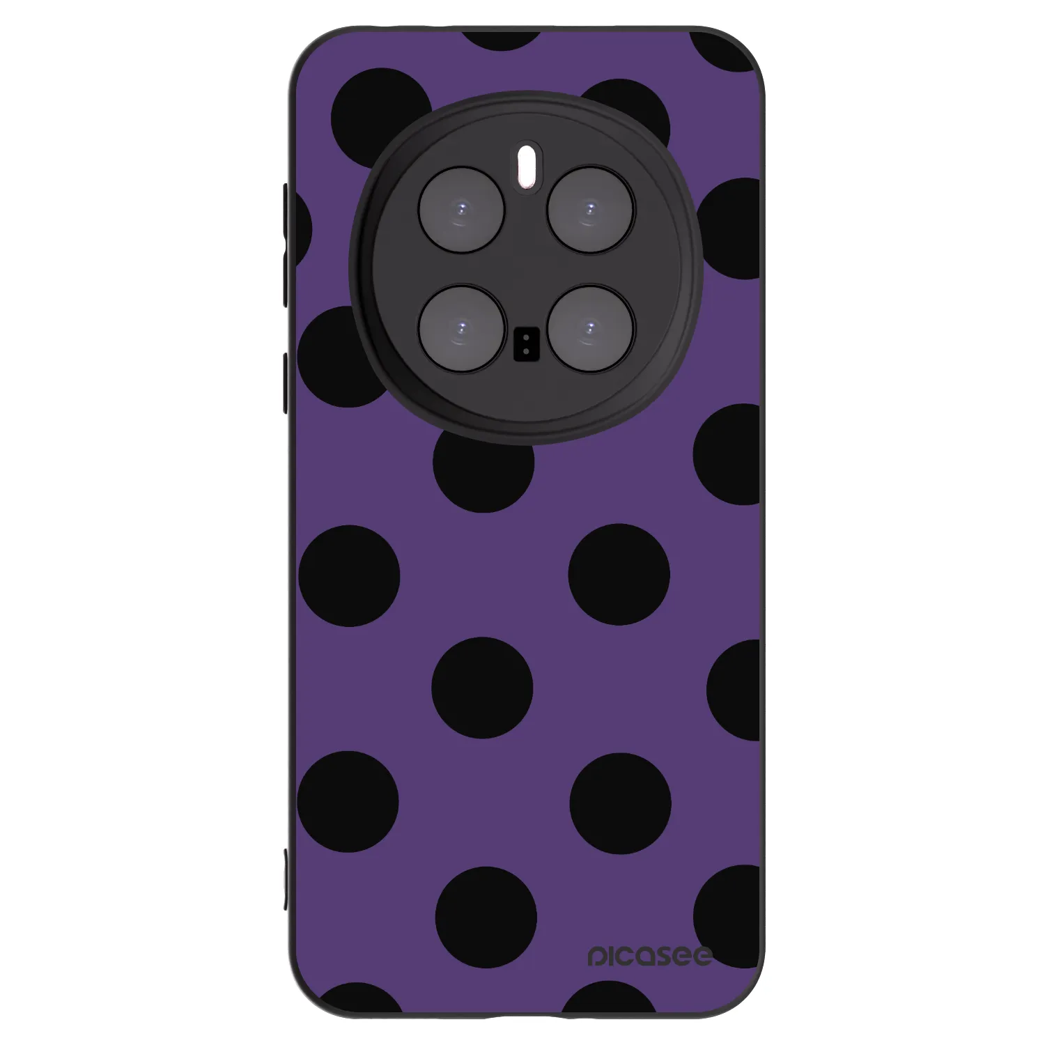 Picasee silikonowe czarne etui na Honor Magic7 Pro 5G - Big flickers 2