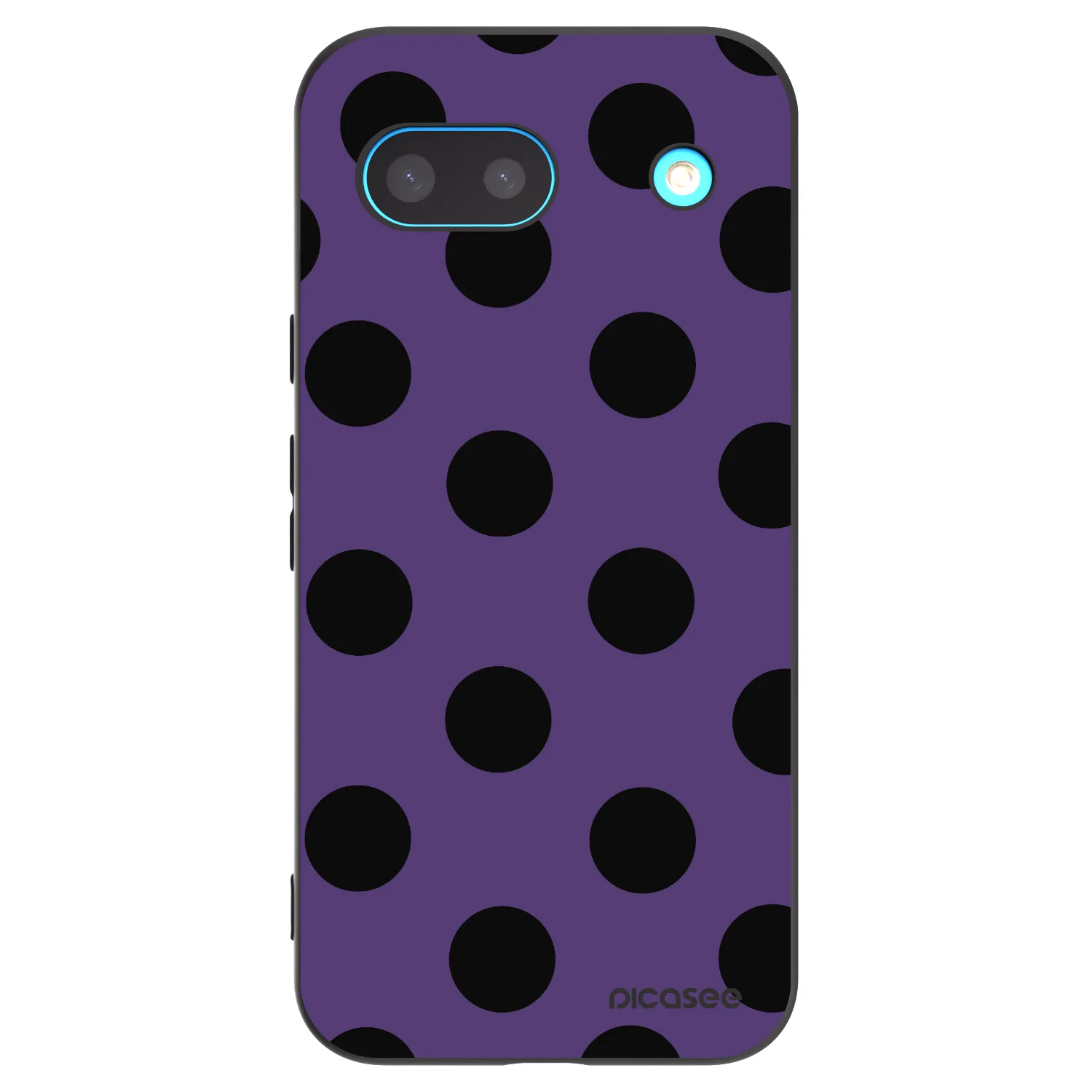 Picasee silikonowe czarne etui na Google Pixel 8 - Big flickers 2