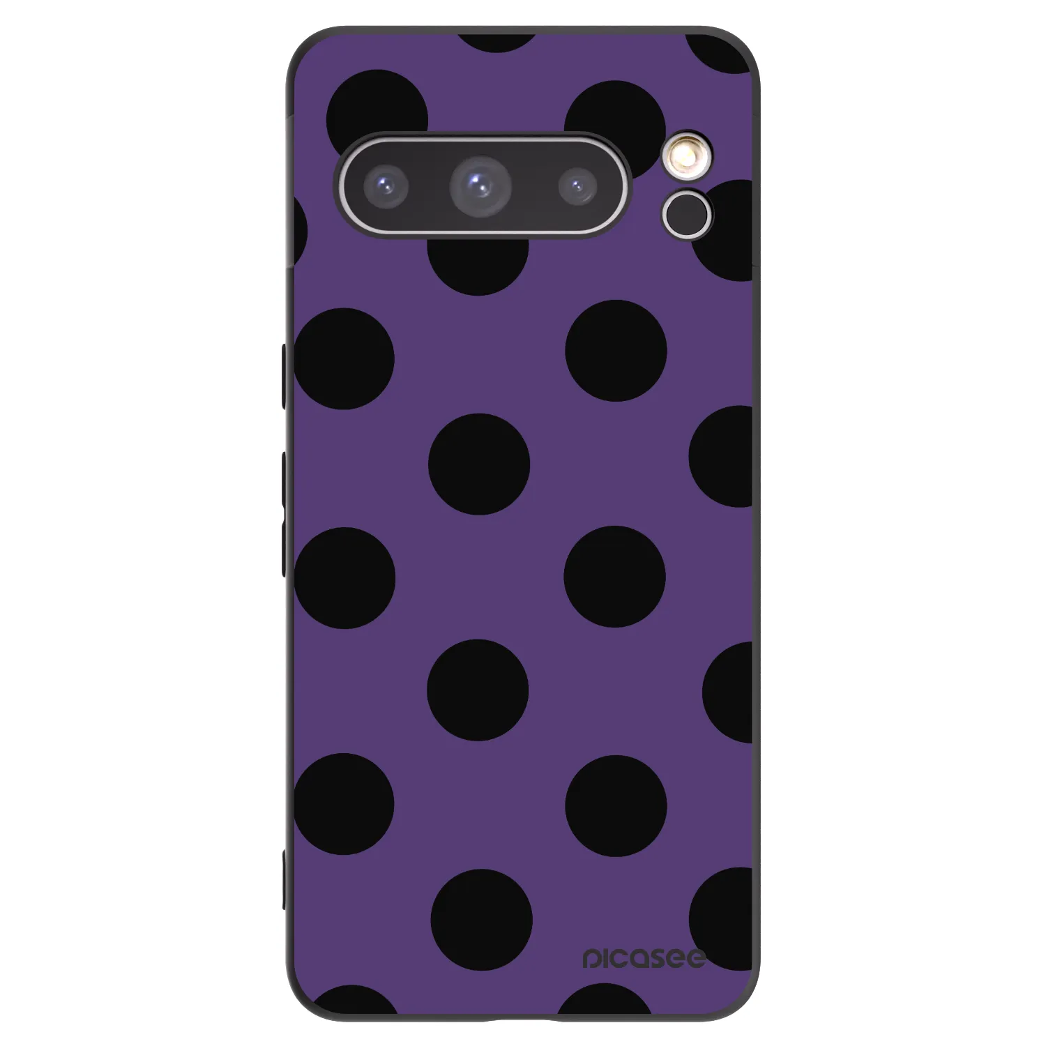 Picasee silikonowe czarne etui na Google Pixel 8 Pro - Big flickers 2
