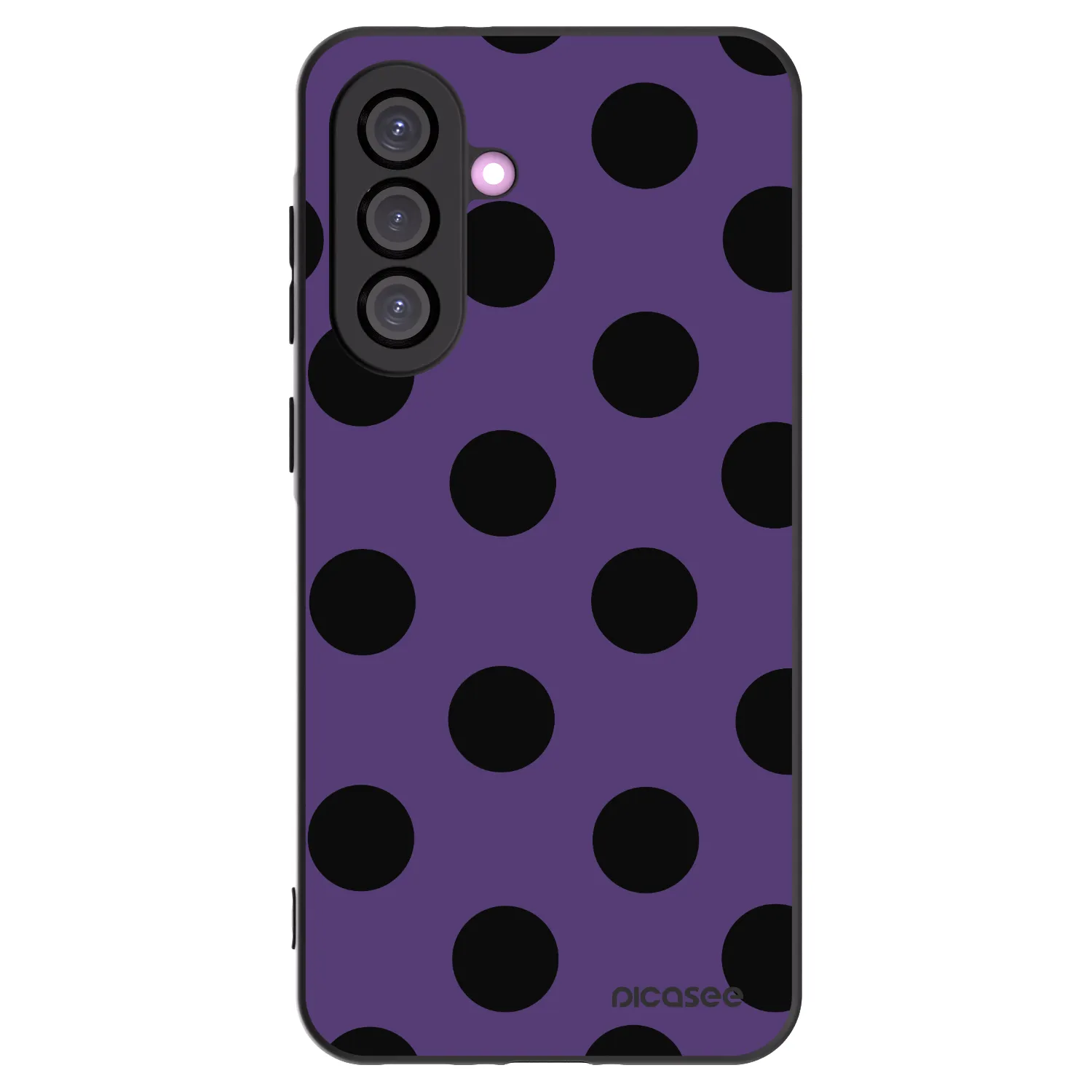 Picasee silikonowe czarne etui na Samsung Galaxy A56 5G A566B - Big flickers 2