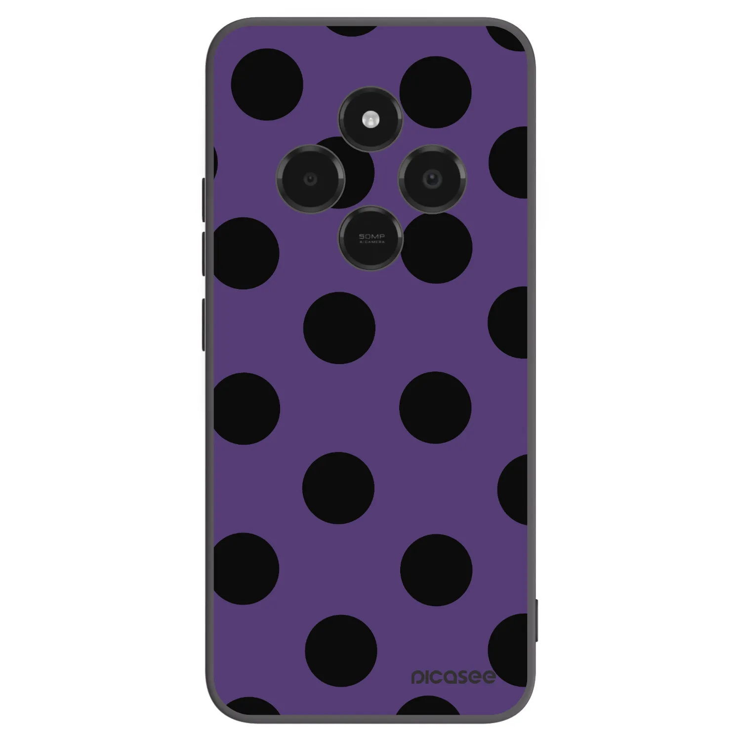 Picasee silikonowe czarne etui na Xiaomi Poco C75 - Big flickers 2