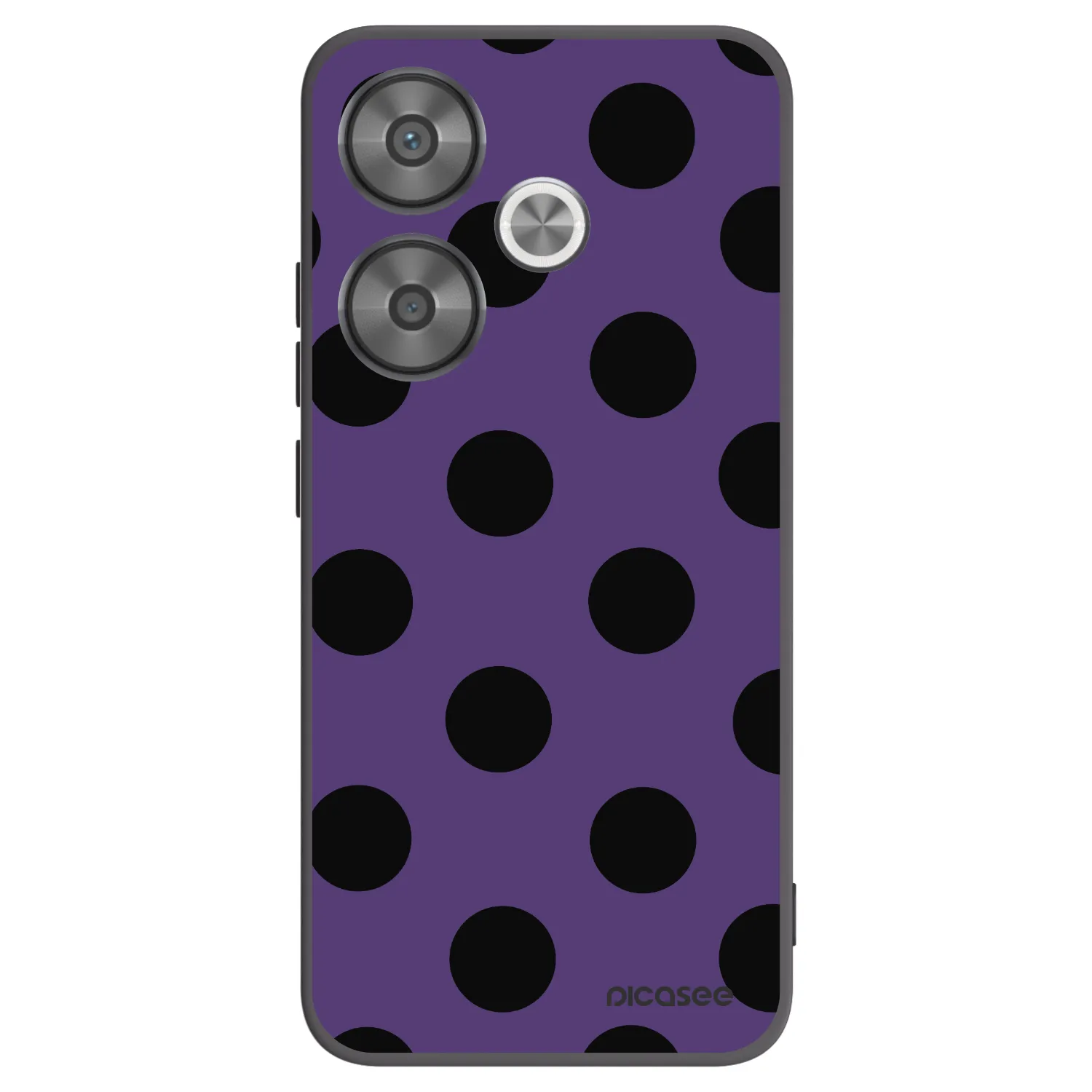 Picasee silikonowe czarne etui na Xiaomi Poco F6 - Big flickers 2