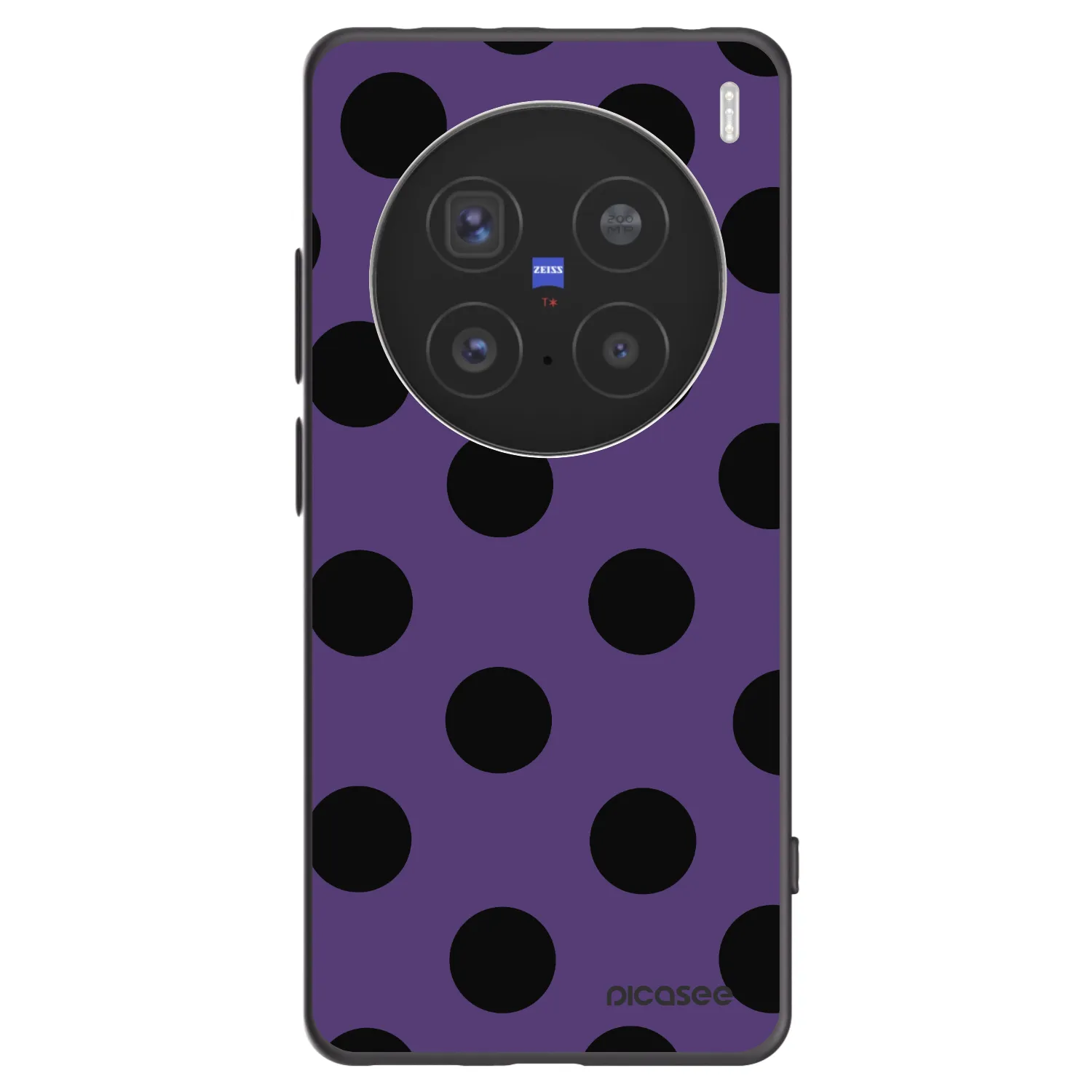 Picasee silikonowe czarne etui na Vivo X200 Pro - Big flickers 2