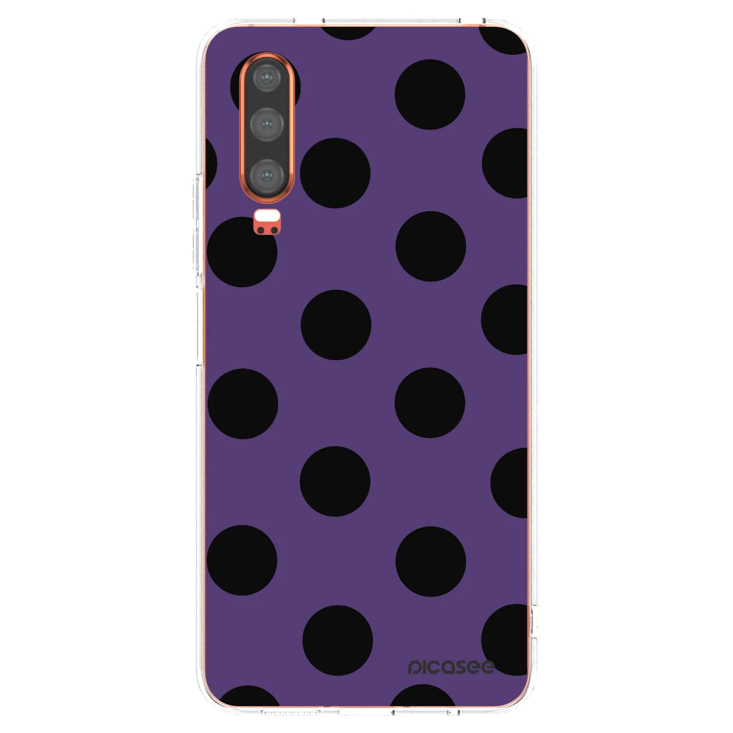 Picasee silikonowe przeźroczyste etui na Huawei P30 - Big flickers 2