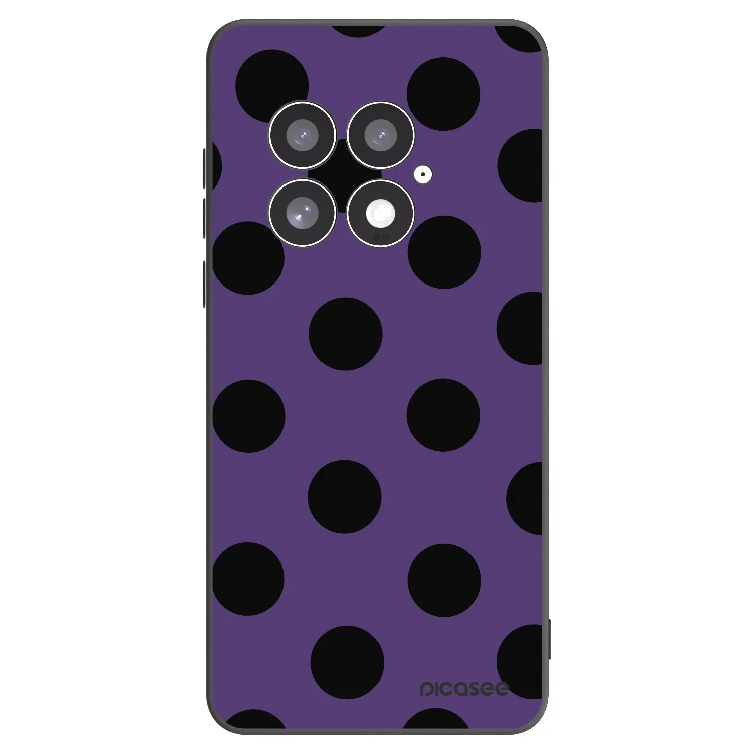 Picasee silikonowe czarne etui na OnePlus 13 5G - Big flickers 2
