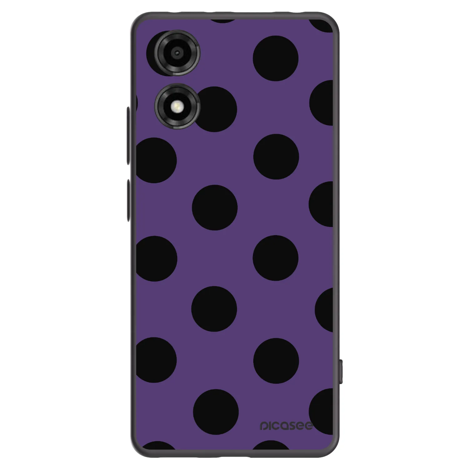 Picasee silikonowe czarne etui na Motorola Moto E14 - Big flickers 2