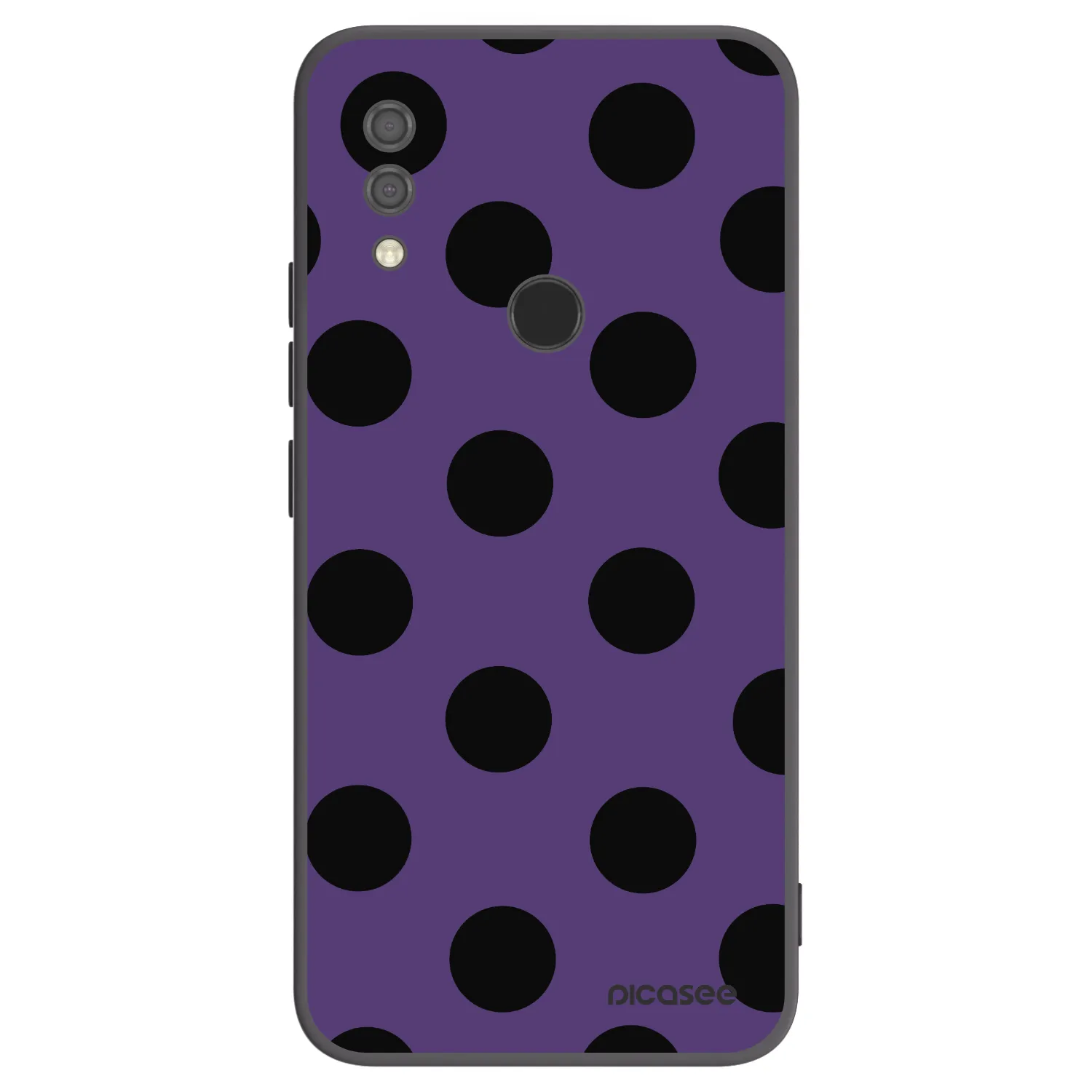 Picasee silikonowe czarne etui na Xiaomi Redmi 7 - Big flickers 2