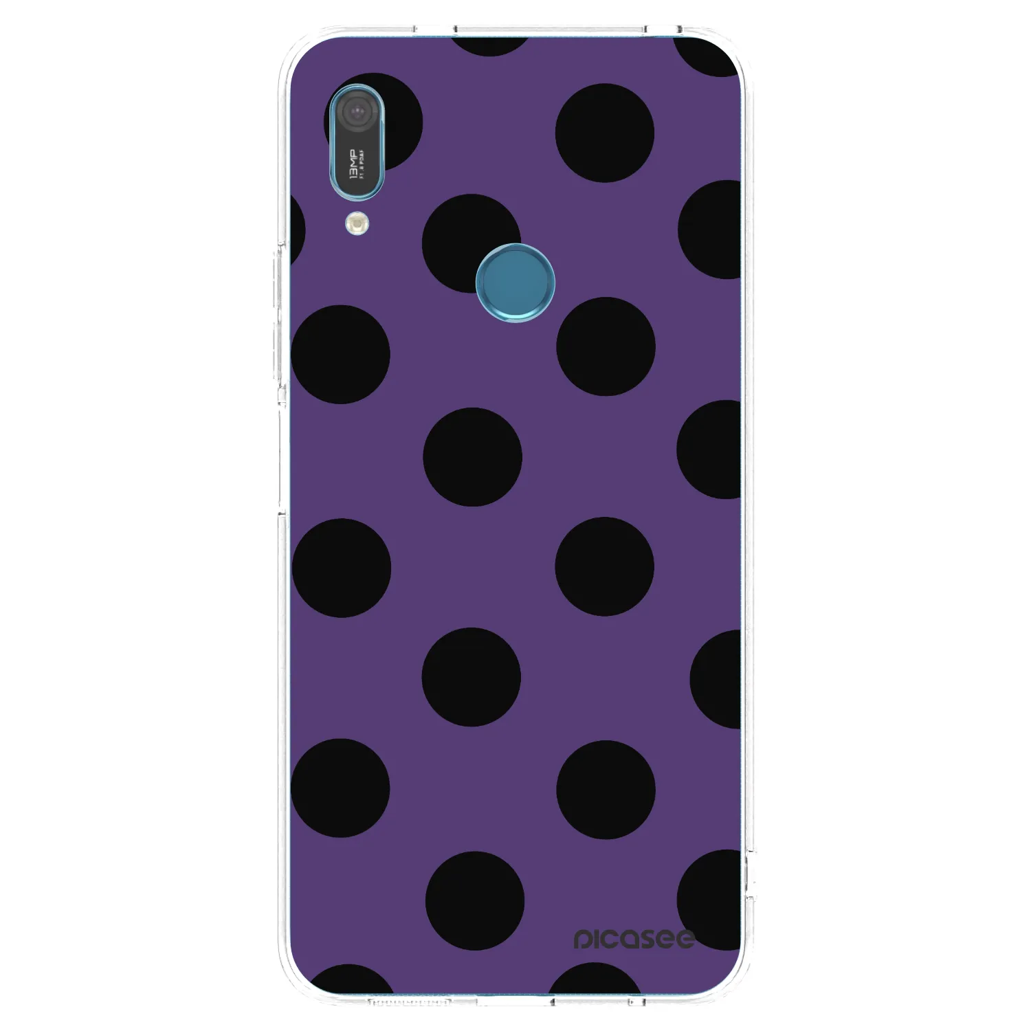 Picasee silikonowe przeźroczyste etui na Huawei Y6 2019 - Big flickers 2