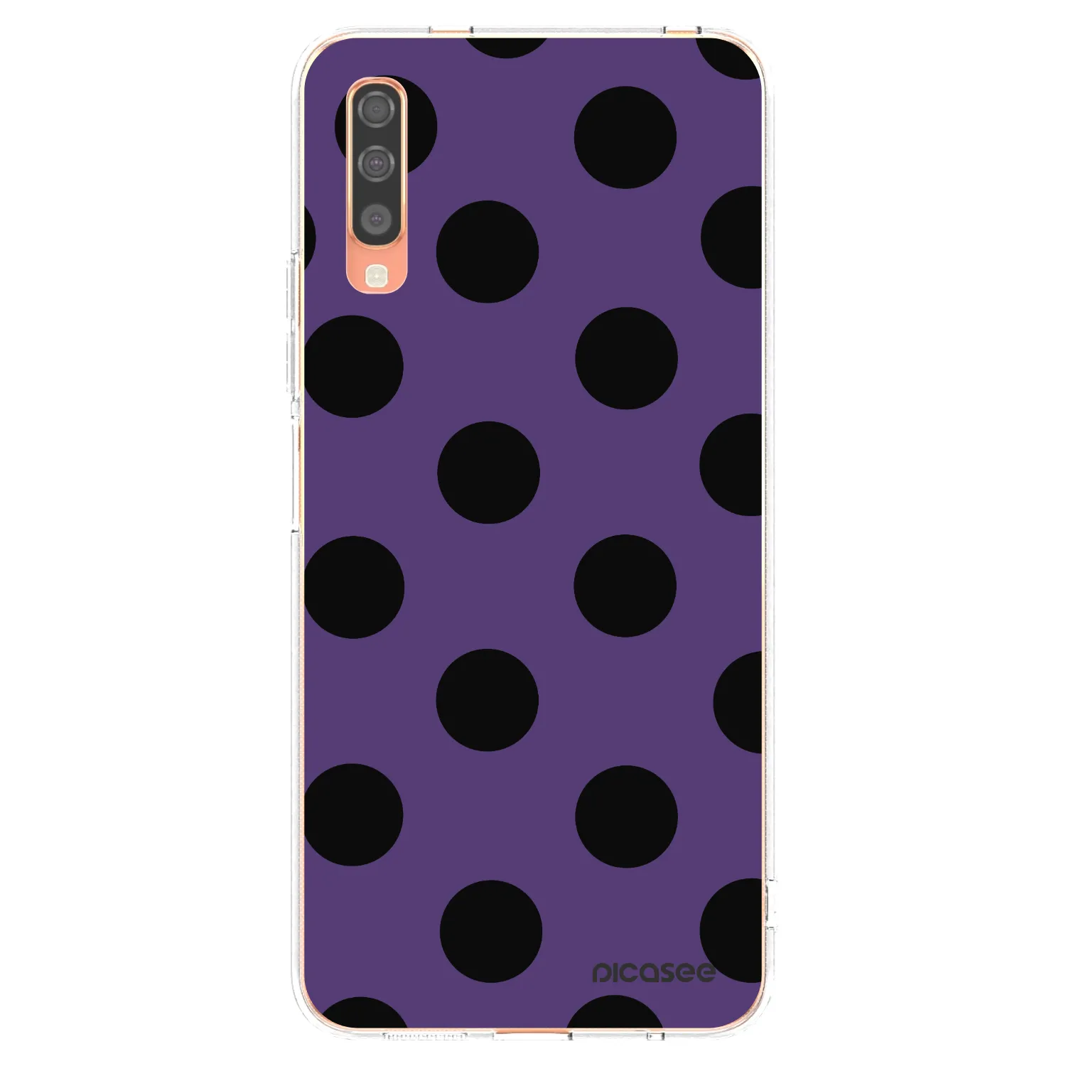 Picasee silikonowe przeźroczyste etui na Samsung Galaxy A70 A705F - Big flickers 2