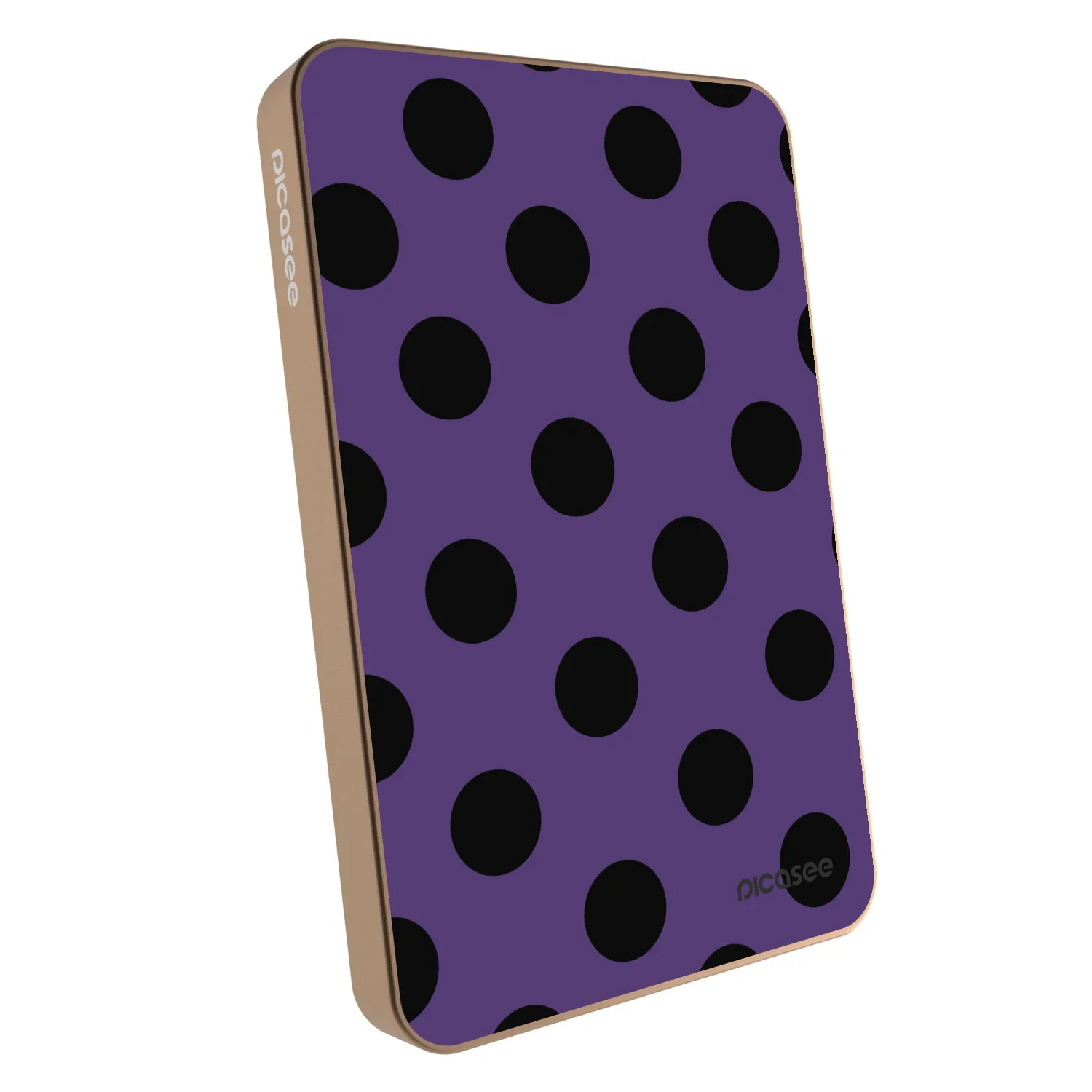 Picasee Powerbank z MagSafe 5 000 mAh Złoty - Big flickers 2