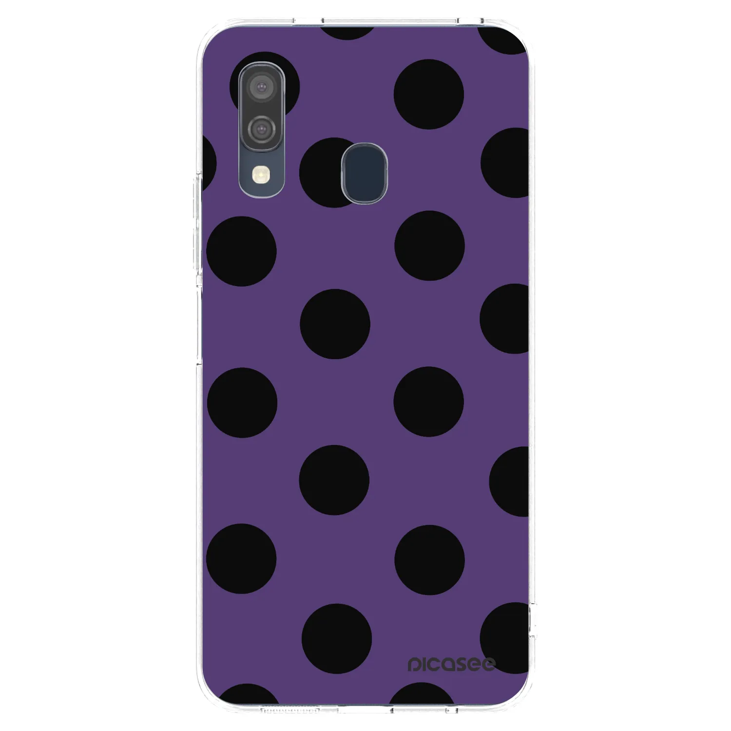 Picasee silikonowe przeźroczyste etui na Samsung Galaxy A40 A405F - Big flickers 2