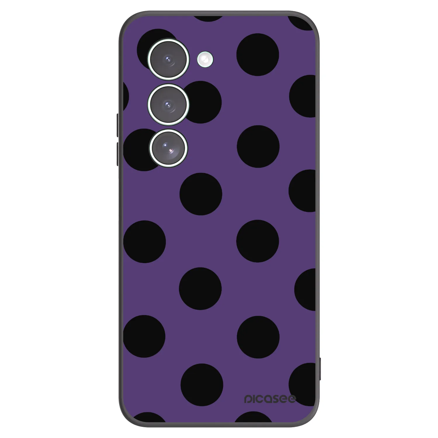 Picasee silikonowe czarne etui na Xiaomi Redmi 15 5G - Big flickers 2