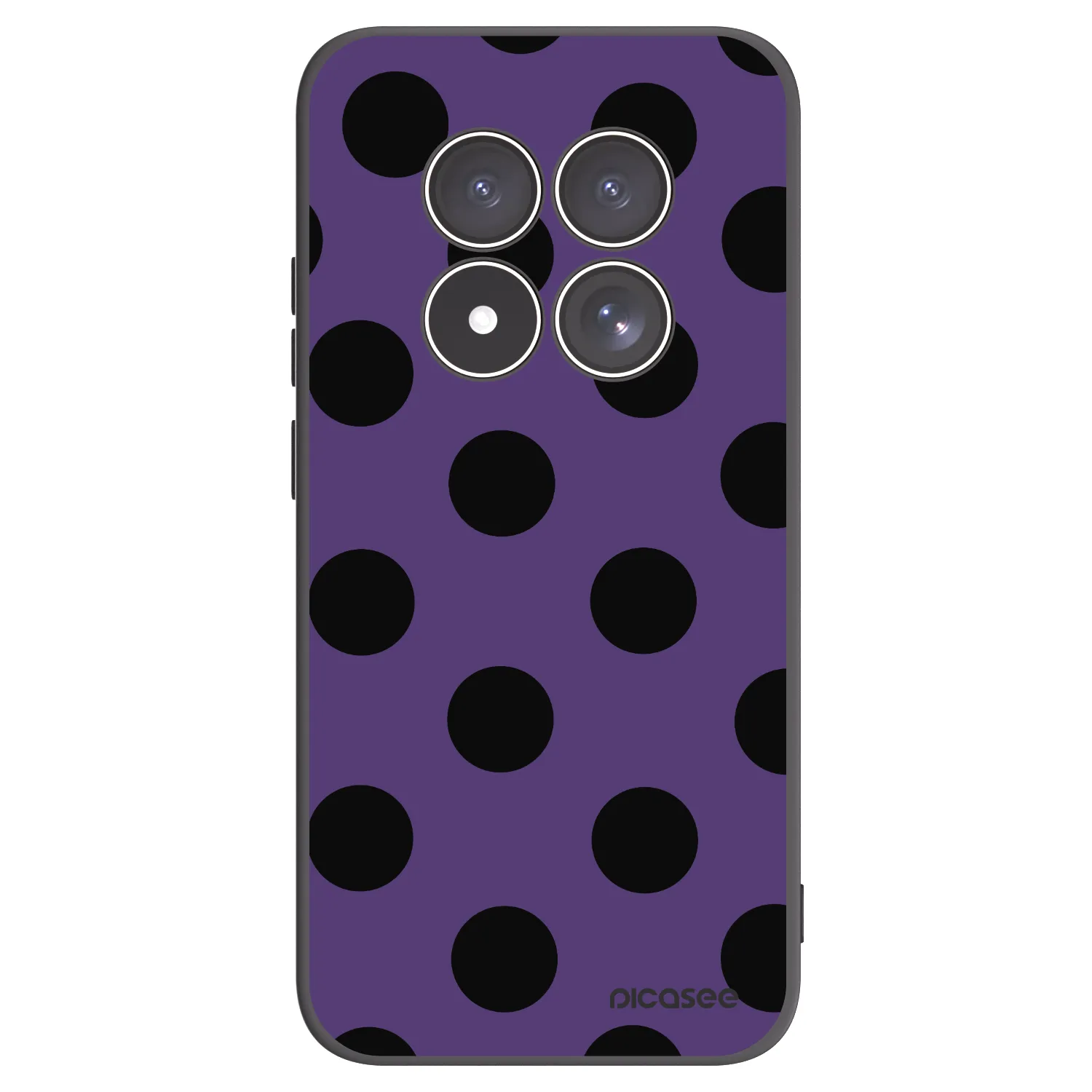 Picasee silikonowe czarne etui na Xiaomi Redmi Note 15 Pro 4G - Big flickers 2