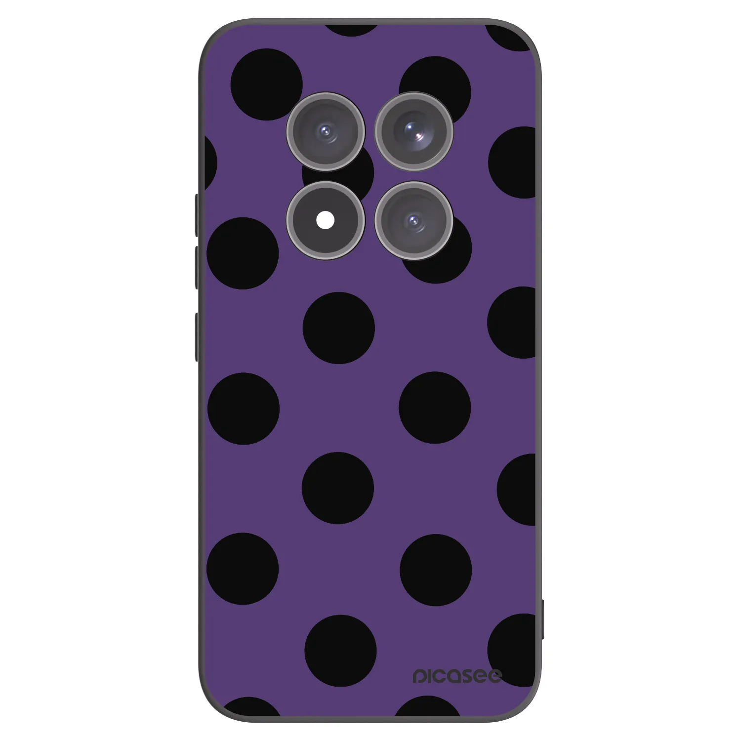 Picasee silikonowe czarne etui na Xiaomi Redmi Note 15 Pro+ - Big flickers 2