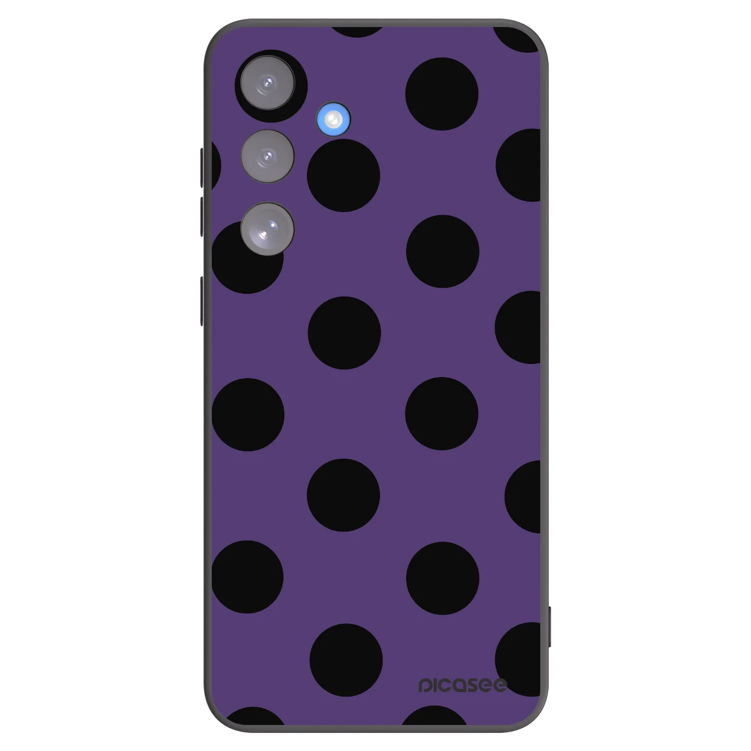 Picasee silikonowe czarne etui na Samsung Galaxy S25 FE 5G - Big flickers 2