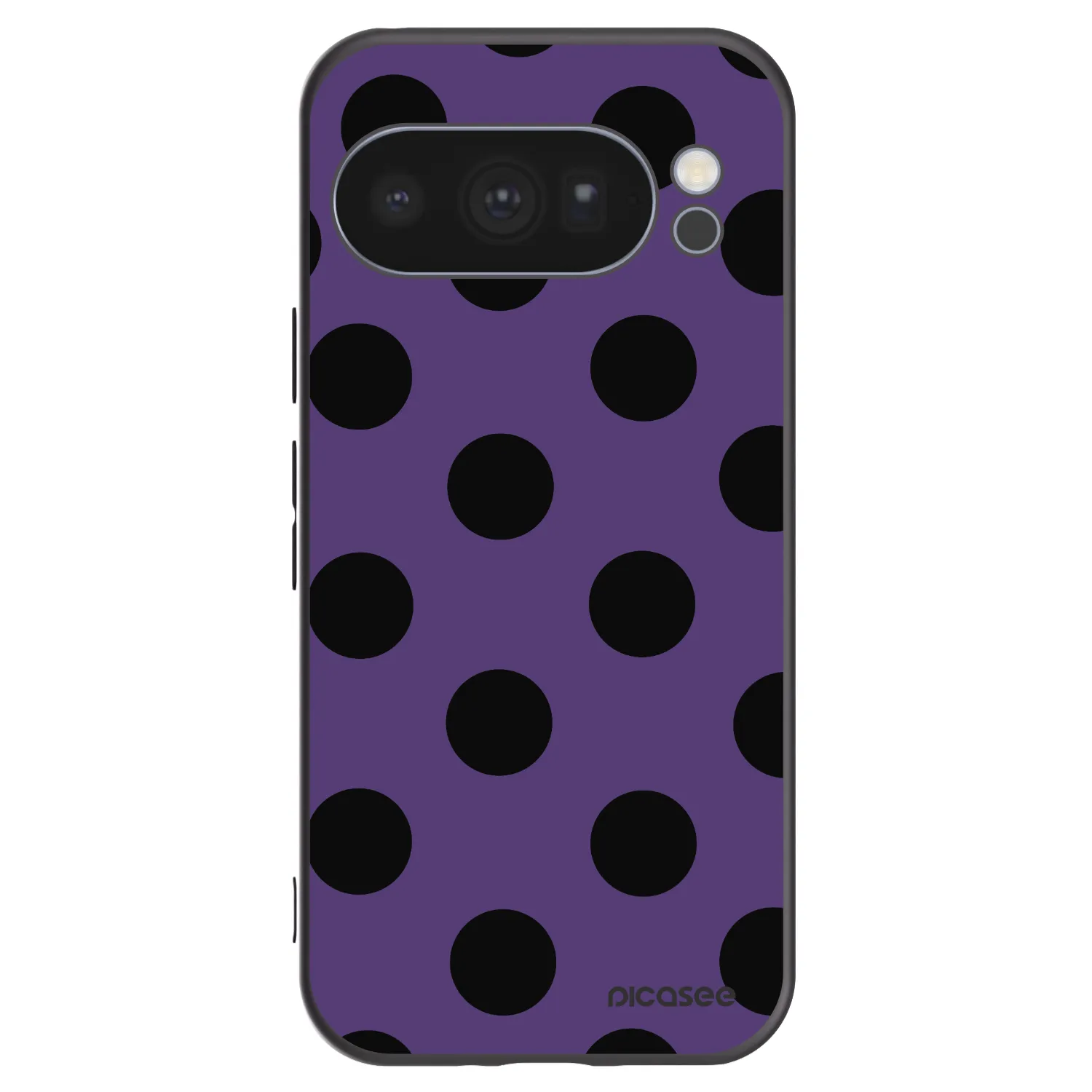 Picasee silikonowe czarne etui na Google Pixel 10 Pro - Big flickers 2
