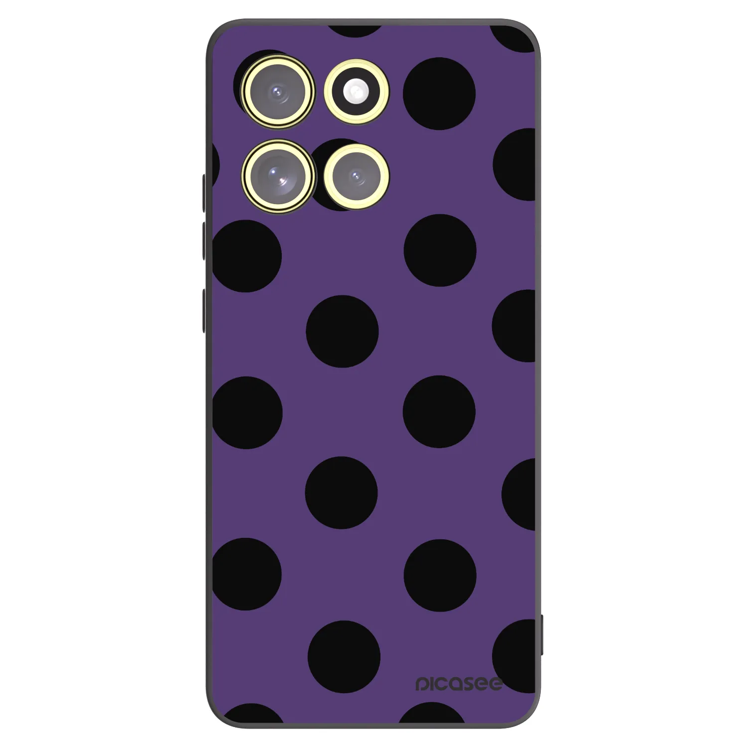 Picasee silikonowe czarne etui na Motorola Moto G86 Power 5G - Big flickers 2