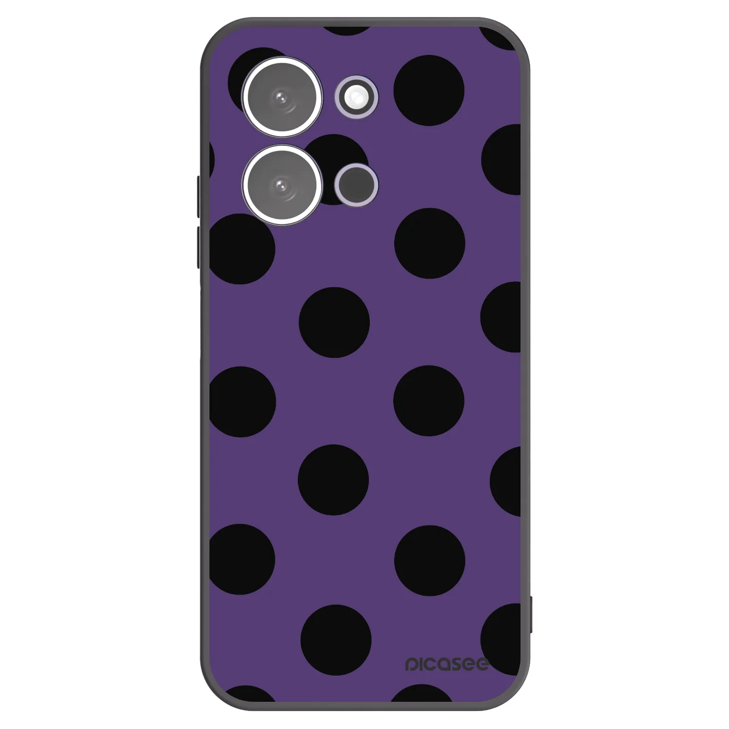 Picasee silikonowe czarne etui na Xiaomi Redmi 15C 5G - Big flickers 2