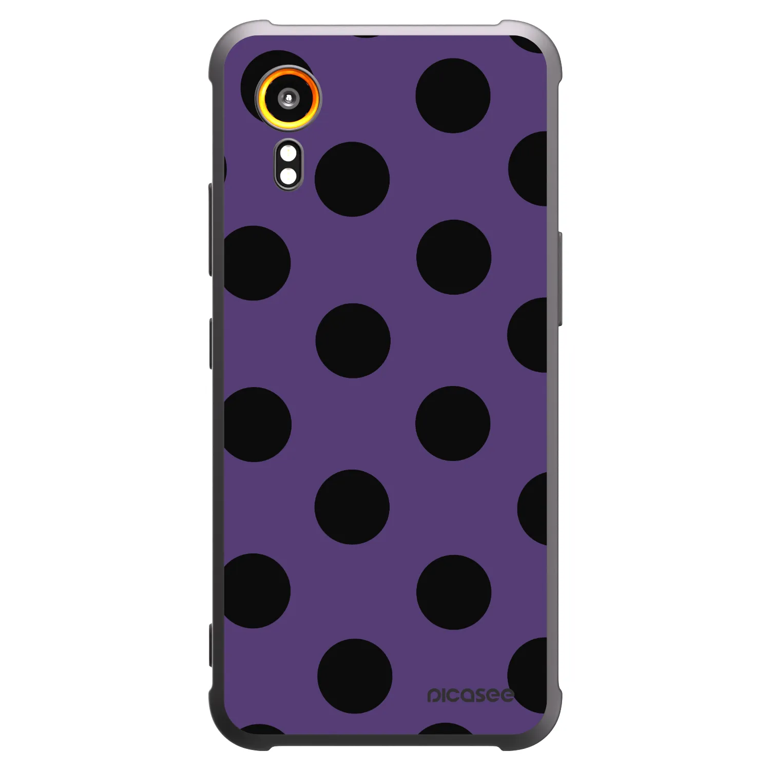 Picasee silikonowe czarne etui na Samsung Galaxy XCover 7 - Big flickers 2