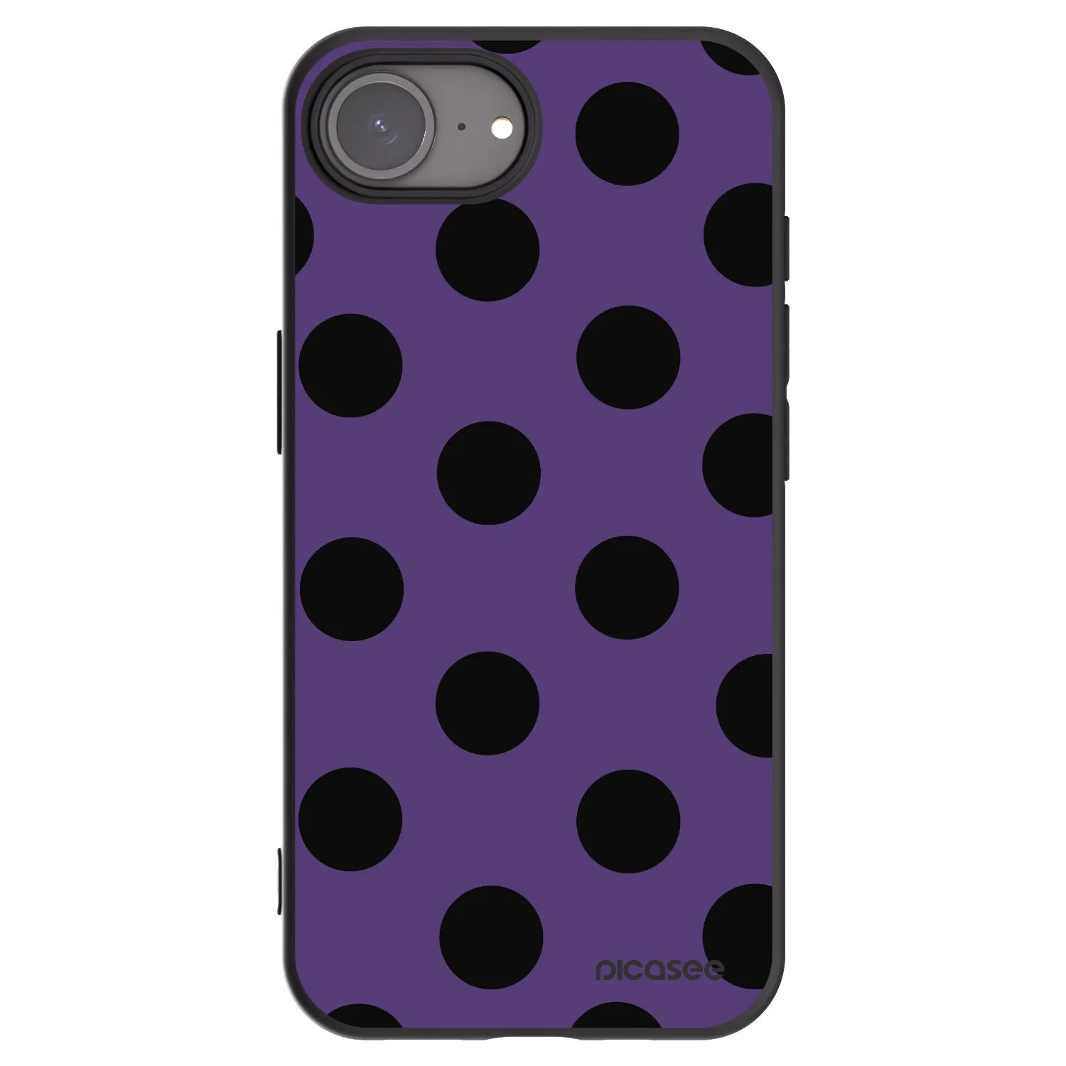 Picasee silikonowe czarne etui na Apple iPhone 17e - Big flickers 2