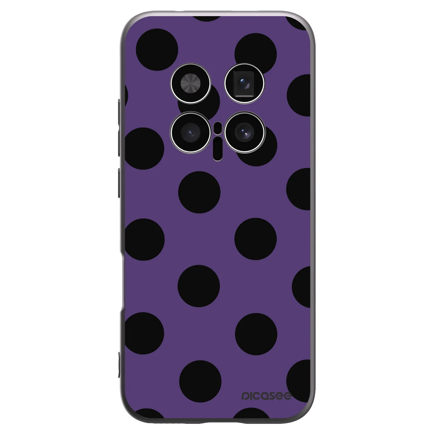 Picasee silikonowe czarne etui na Honor Magic8 Pro 5G - Big flickers 2