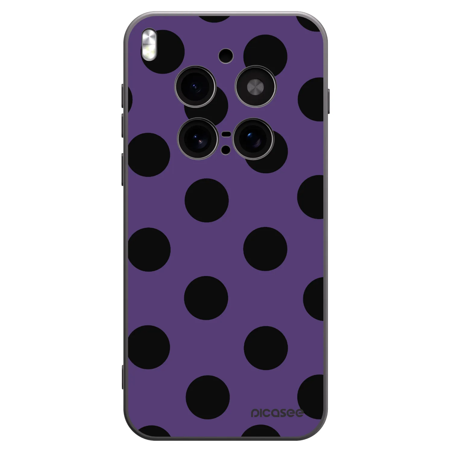 Picasee silikonowe czarne etui na Vivo X300 Pro - Big flickers 2