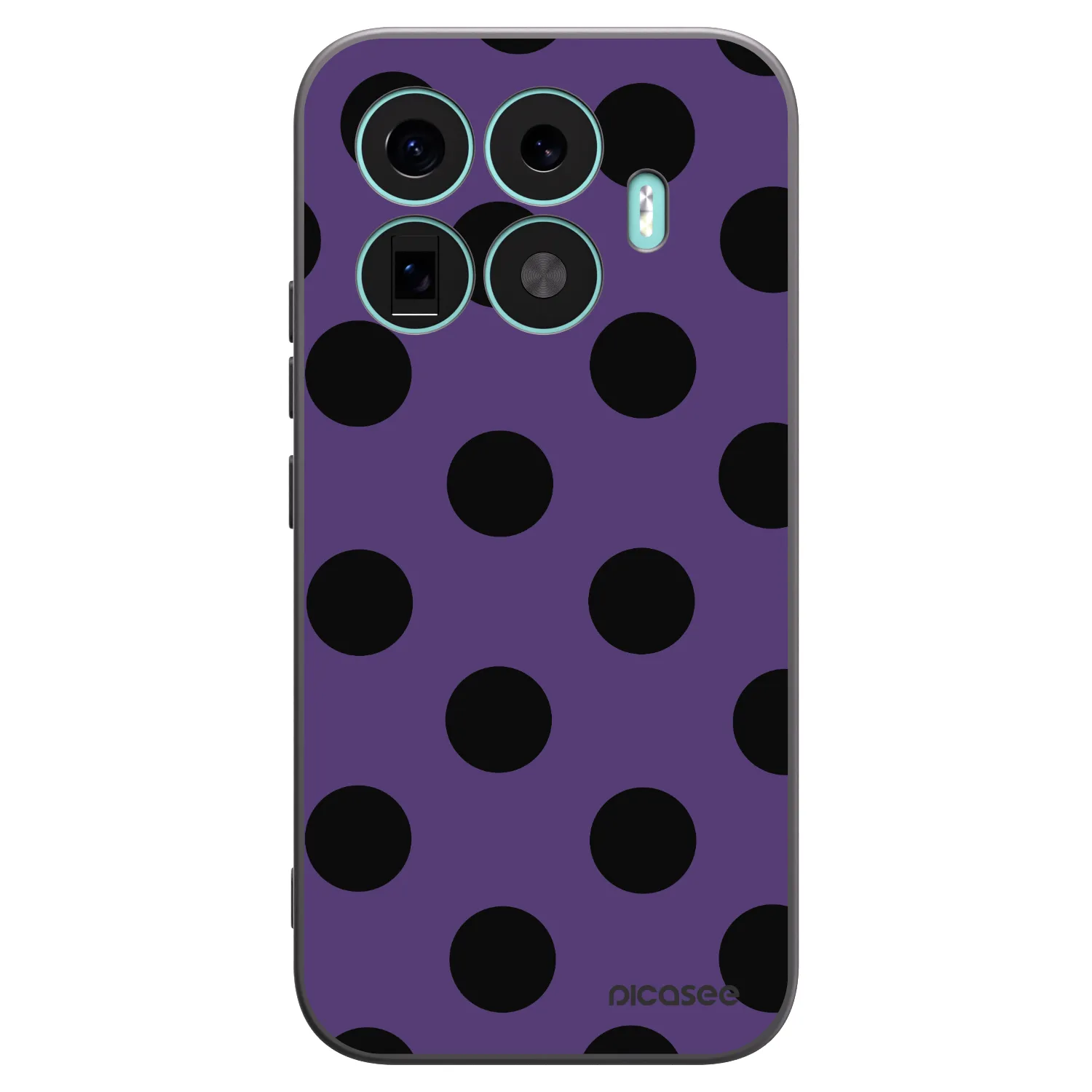 Picasee silikonowe czarne etui na Xiaomi 17T - Big flickers 2