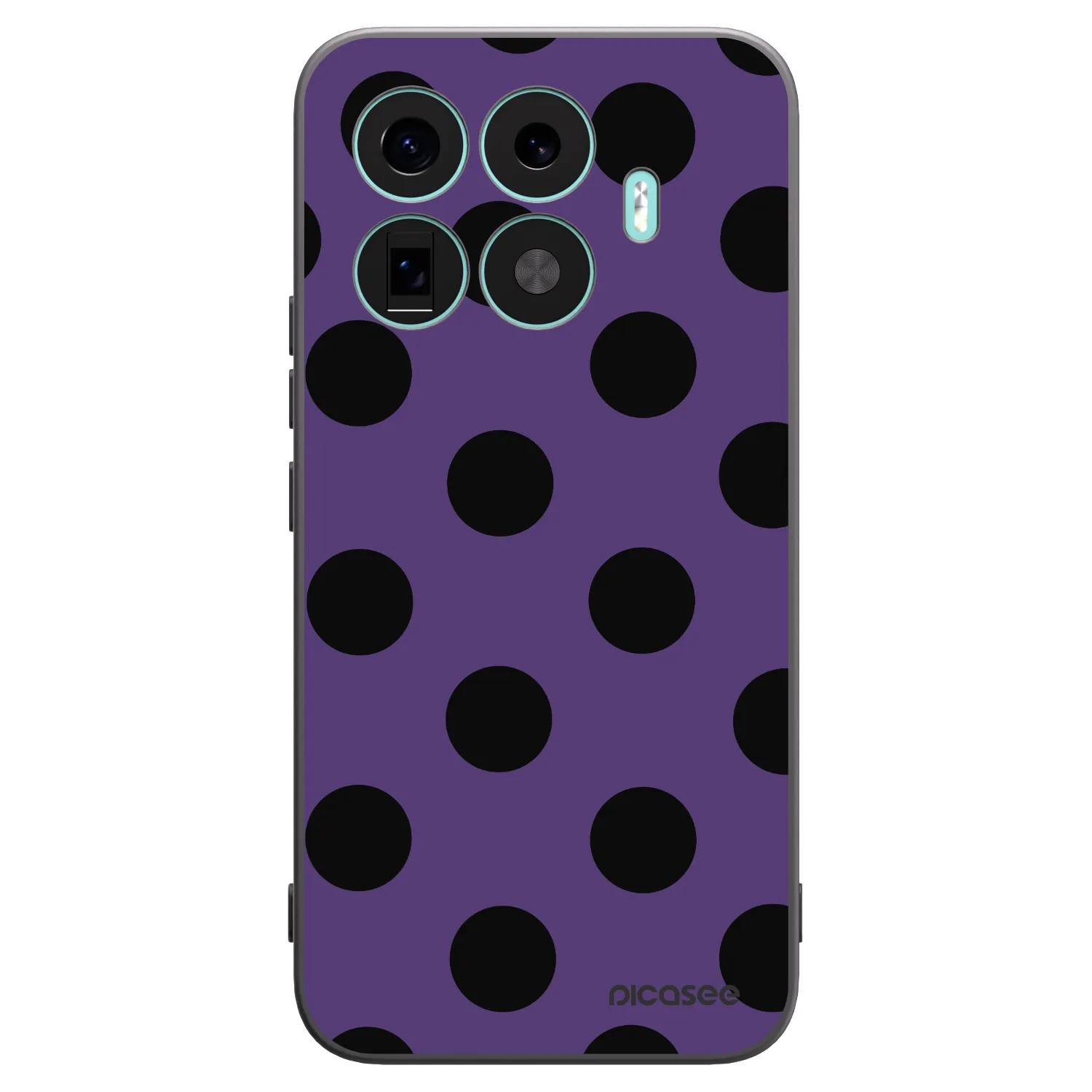 Picasee silikonowe czarne etui na Xiaomi 17T Pro - Big flickers 2