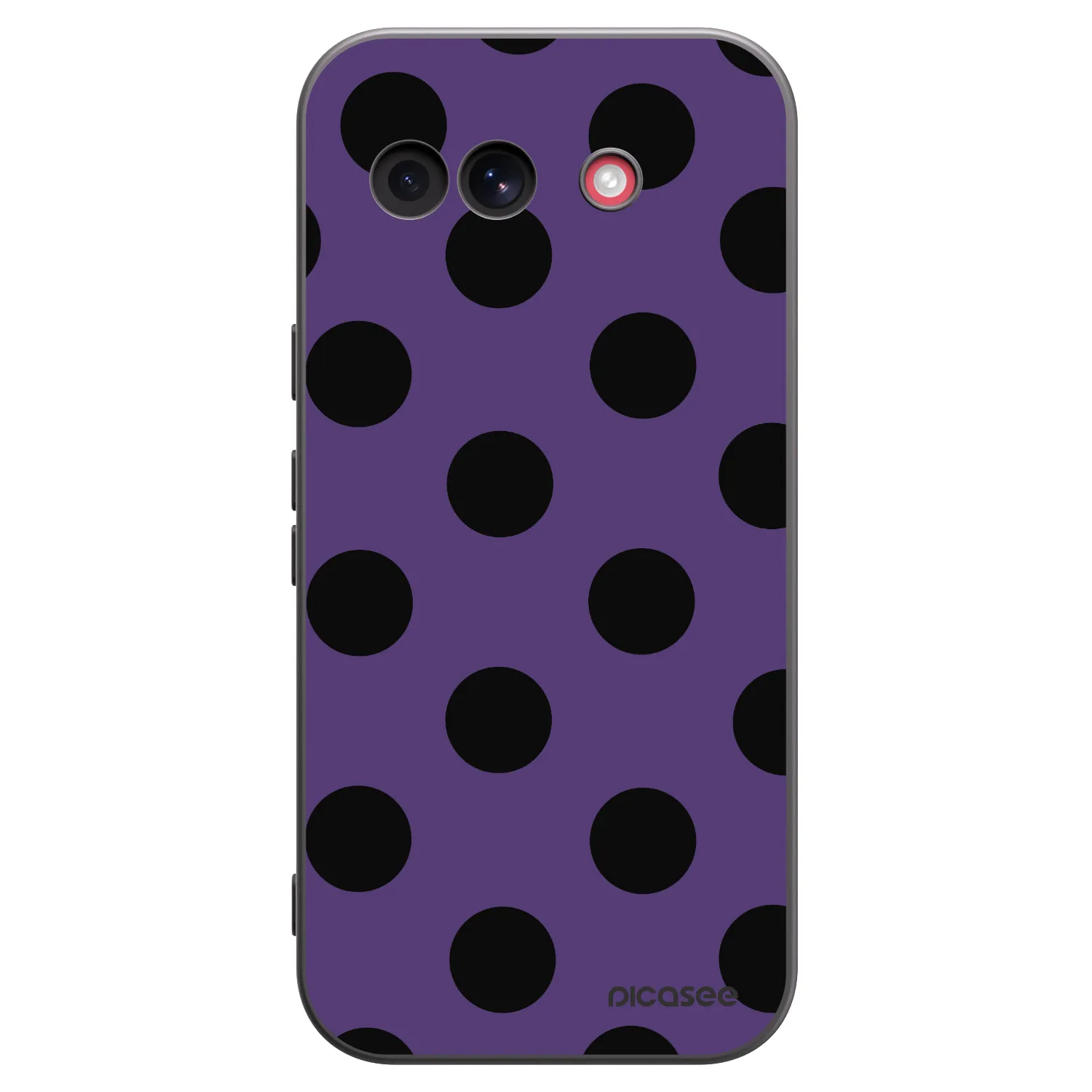 Picasee silikonowe czarne etui na Google Pixel 10a - Big flickers 2
