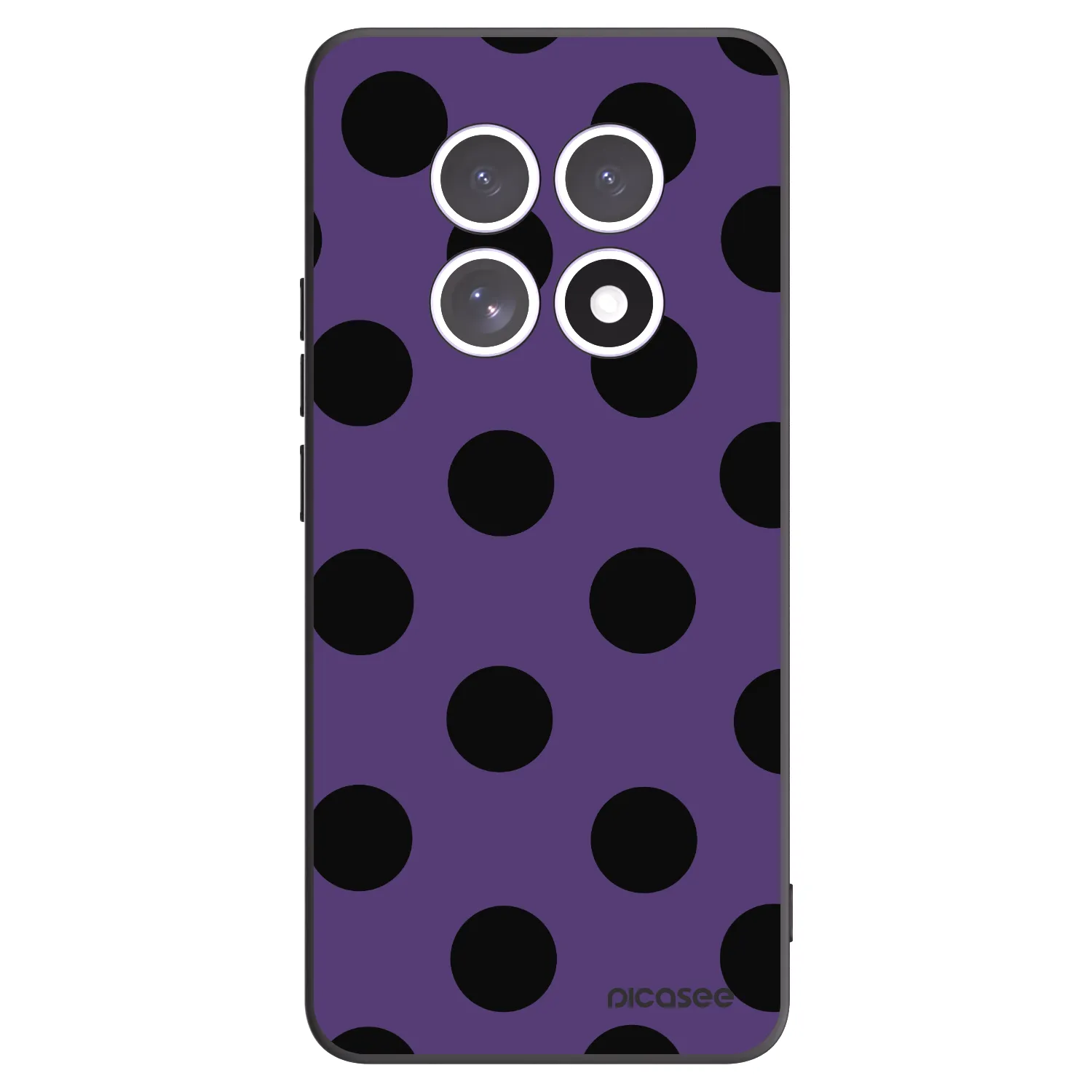 Picasee silikonowe czarne etui na Xiaomi Redmi Note 15 5G - Big flickers 2