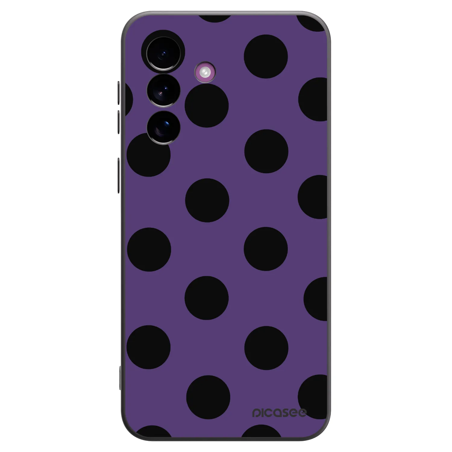 Picasee silikonowe czarne etui na Samsung Galaxy A37 - Big flickers 2