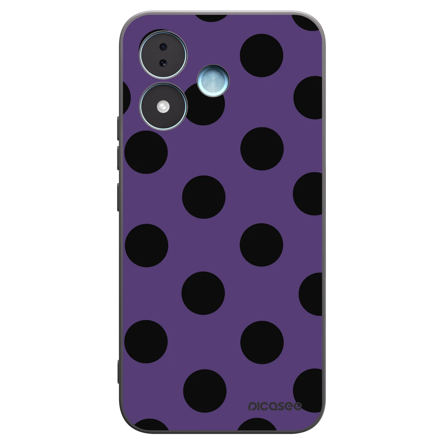 Picasee silikonowe czarne etui na Xiaomi Redmi Note 17 5G - Big flickers 2