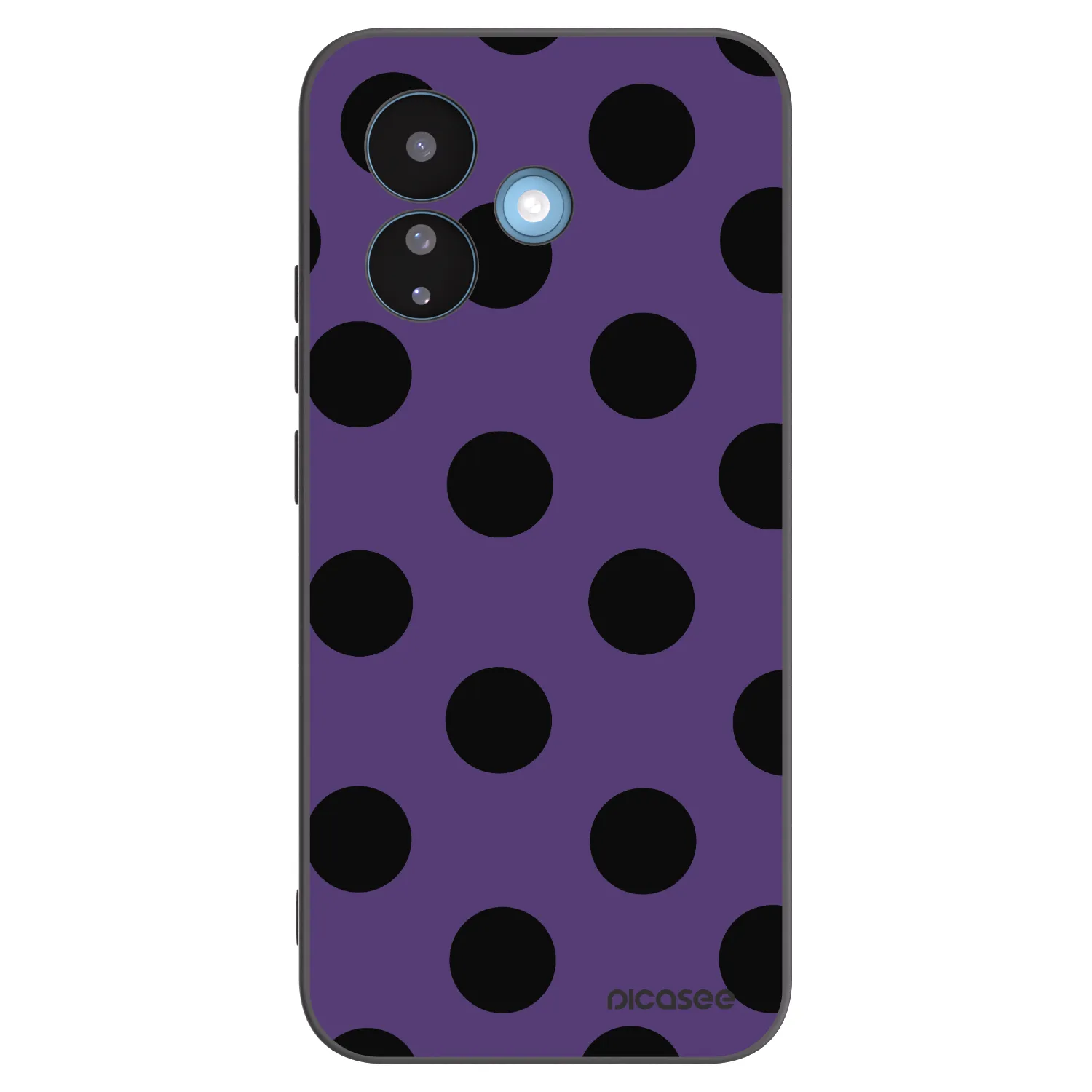Picasee silikonowe czarne etui na Xiaomi Redmi Note 17 Pro 5G - Big flickers 2