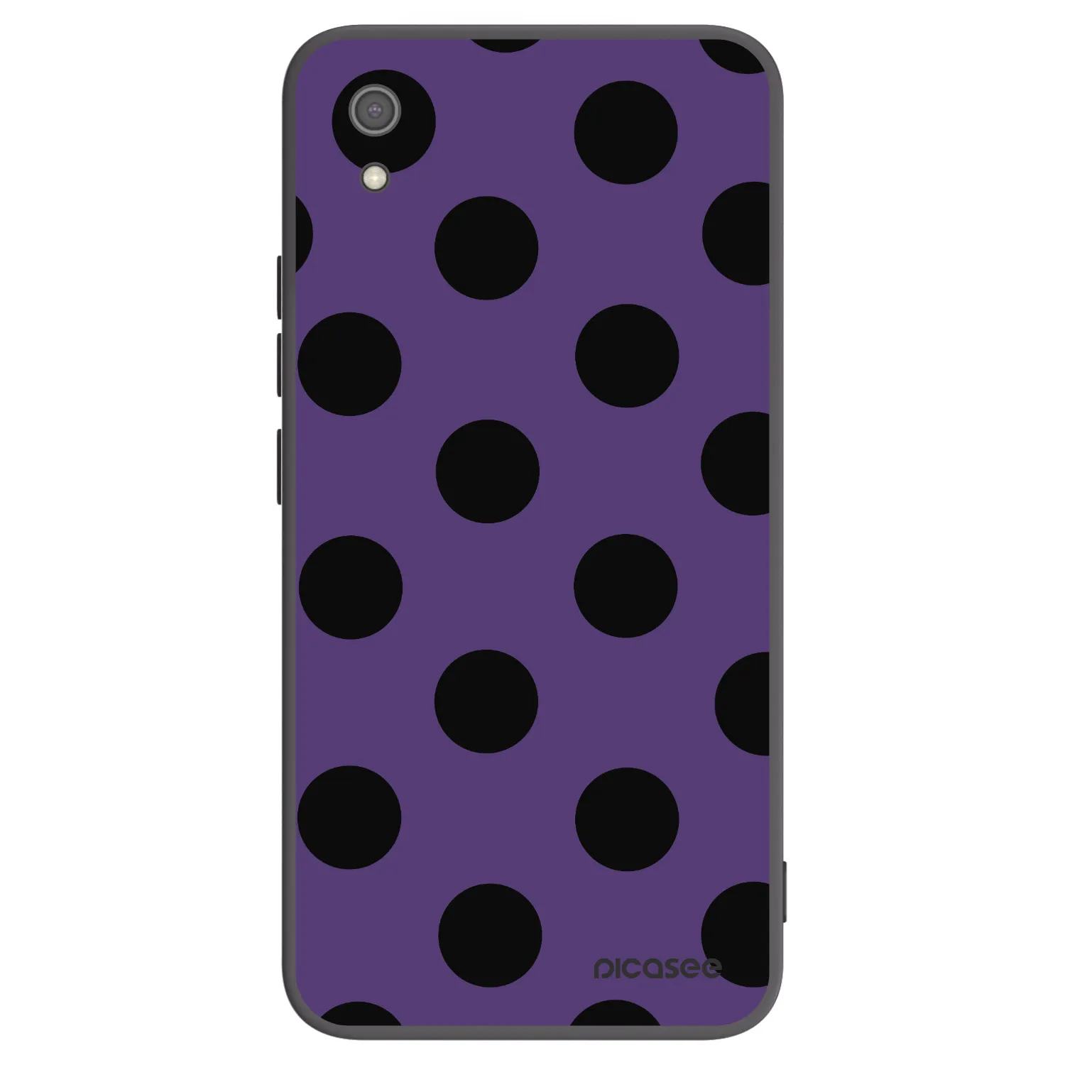 Picasee silikonowe czarne etui na Xiaomi Redmi 7A - Big flickers 2