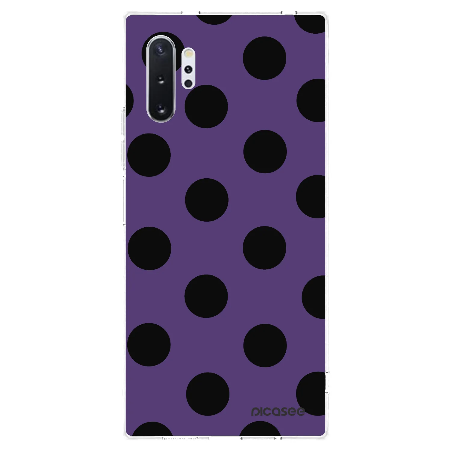 Picasee silikonowe przeźroczyste etui na Samsung Galaxy Note 10+ N975F - Big flickers 2