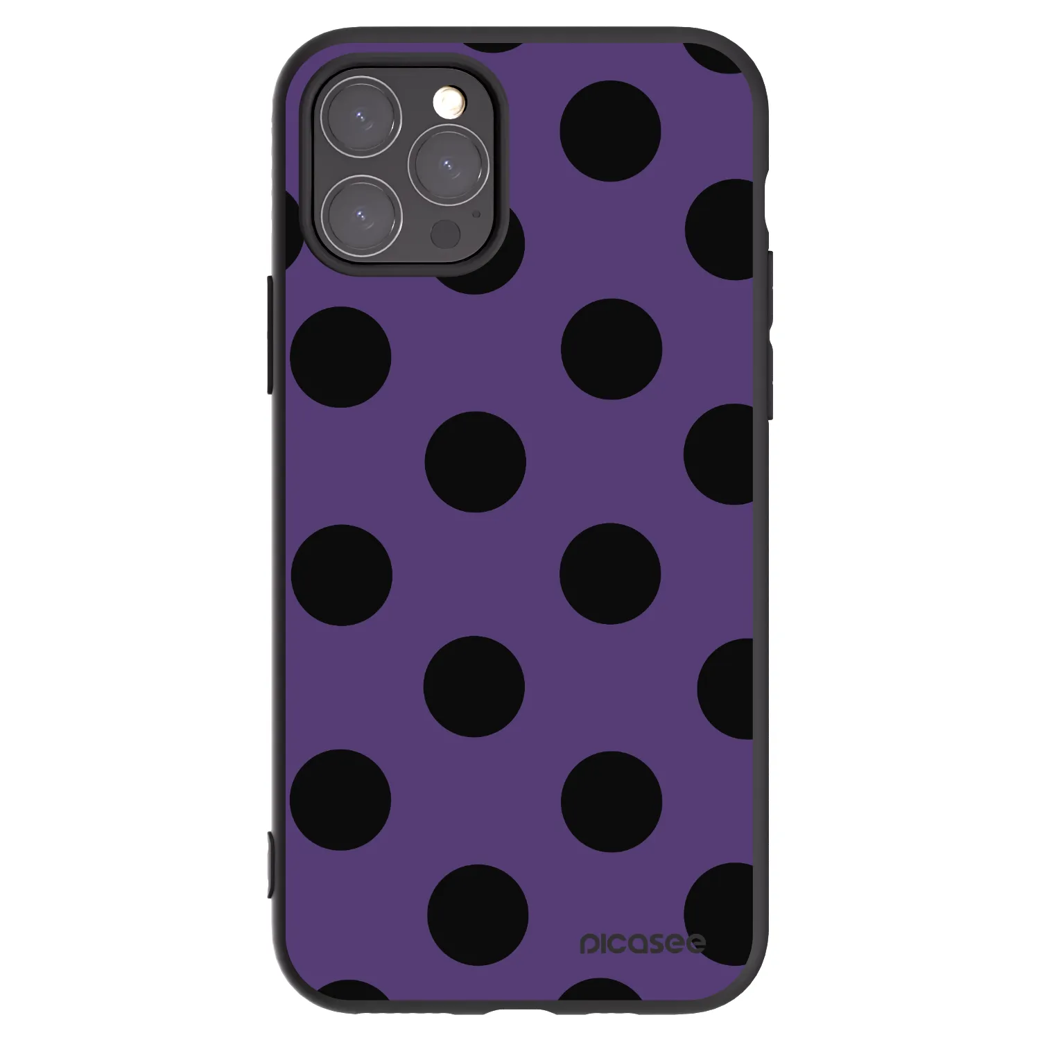 Picasee silikonowe czarne etui na Apple iPhone 11 Pro - Big flickers 2