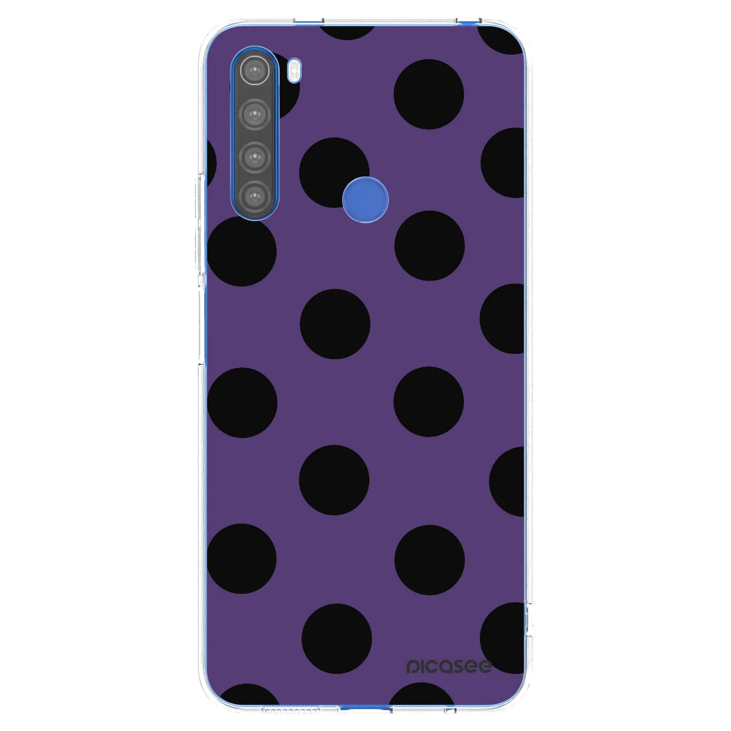 Picasee silikonowe przeźroczyste etui na Xiaomi Redmi Note 8T - Big flickers 2