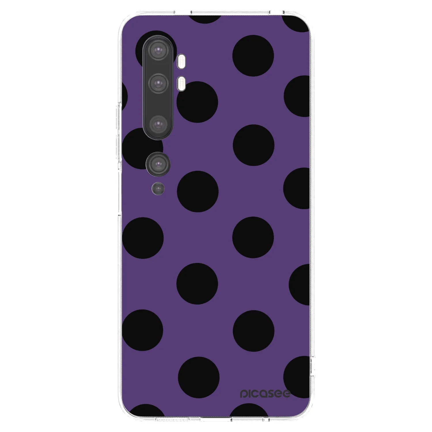 Picasee silikonowe przeźroczyste etui na Xiaomi Mi Note 10 (Pro) - Big flickers 2