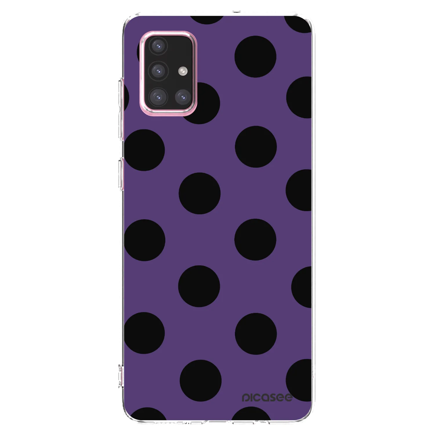 Picasee silikonowe przeźroczyste etui na Samsung Galaxy A71 A715F - Big flickers 2
